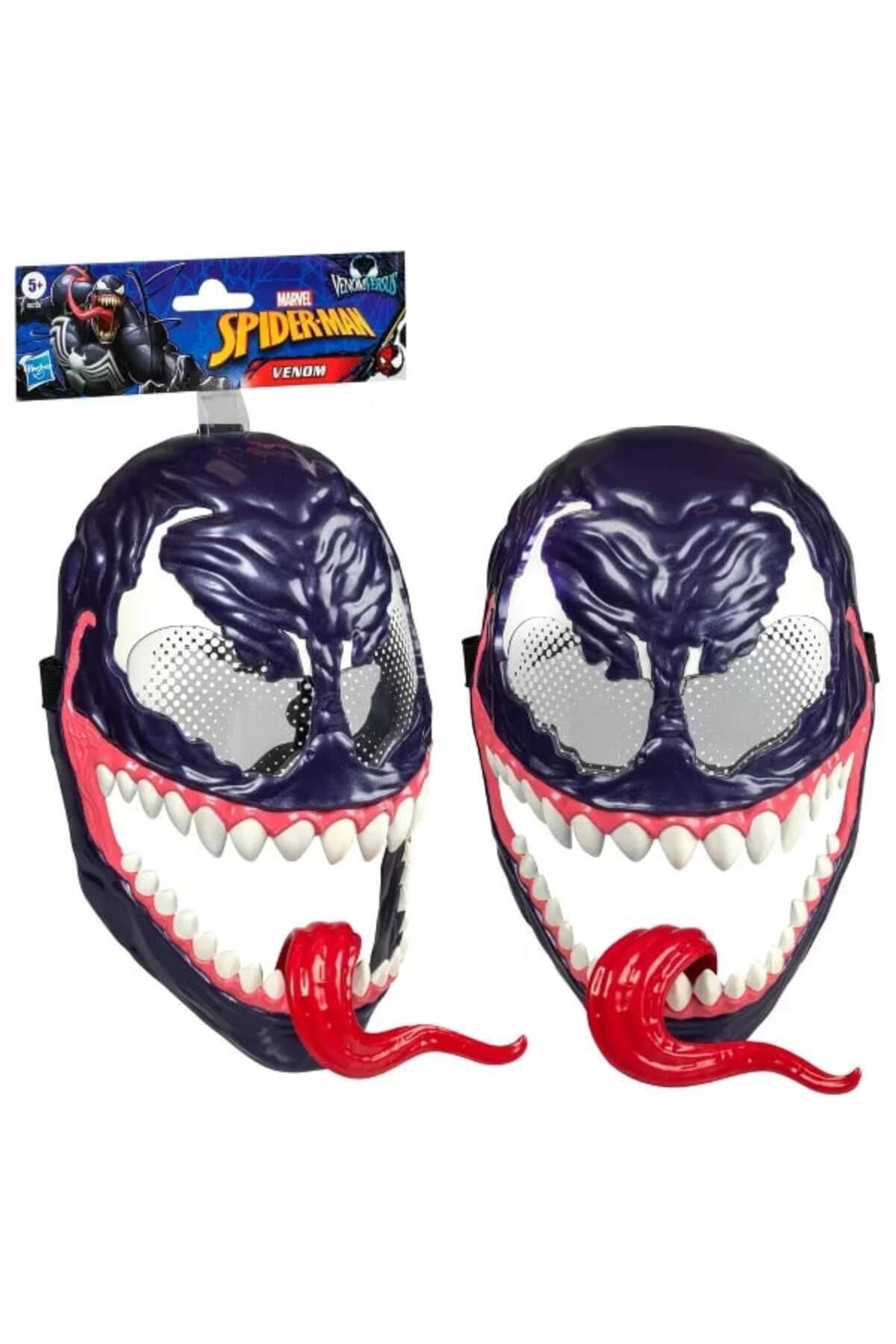 Marvel Spider-Man Venom Versus Maskesi – Hareketli Dilli Ayarlanabilir Kostüm Maskesi (5+ Yaş)