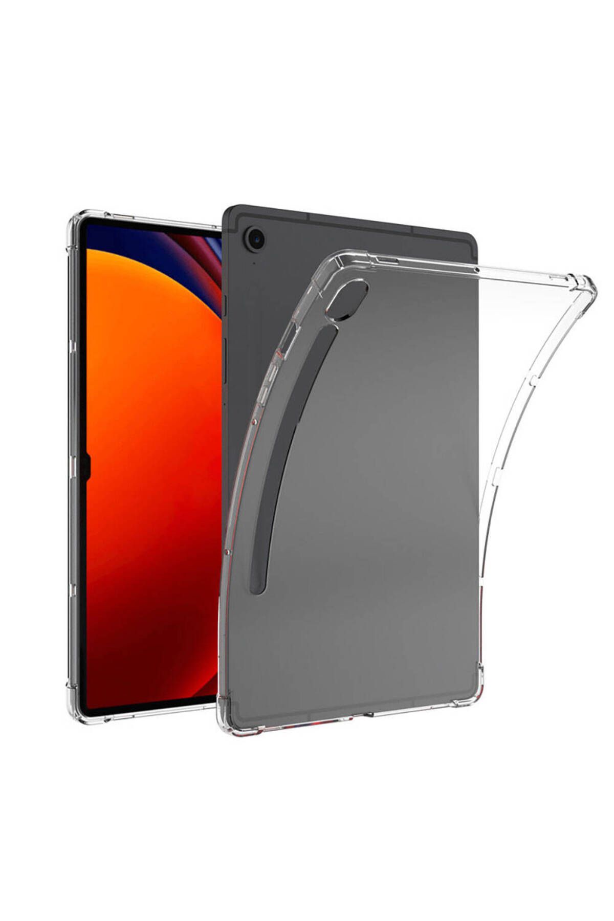 Uzaklarda Arama Galaxy Tab S9 FE Kılıf UZRM Tablet Nitro Anti Shock Silikon Kapak - Renksiz