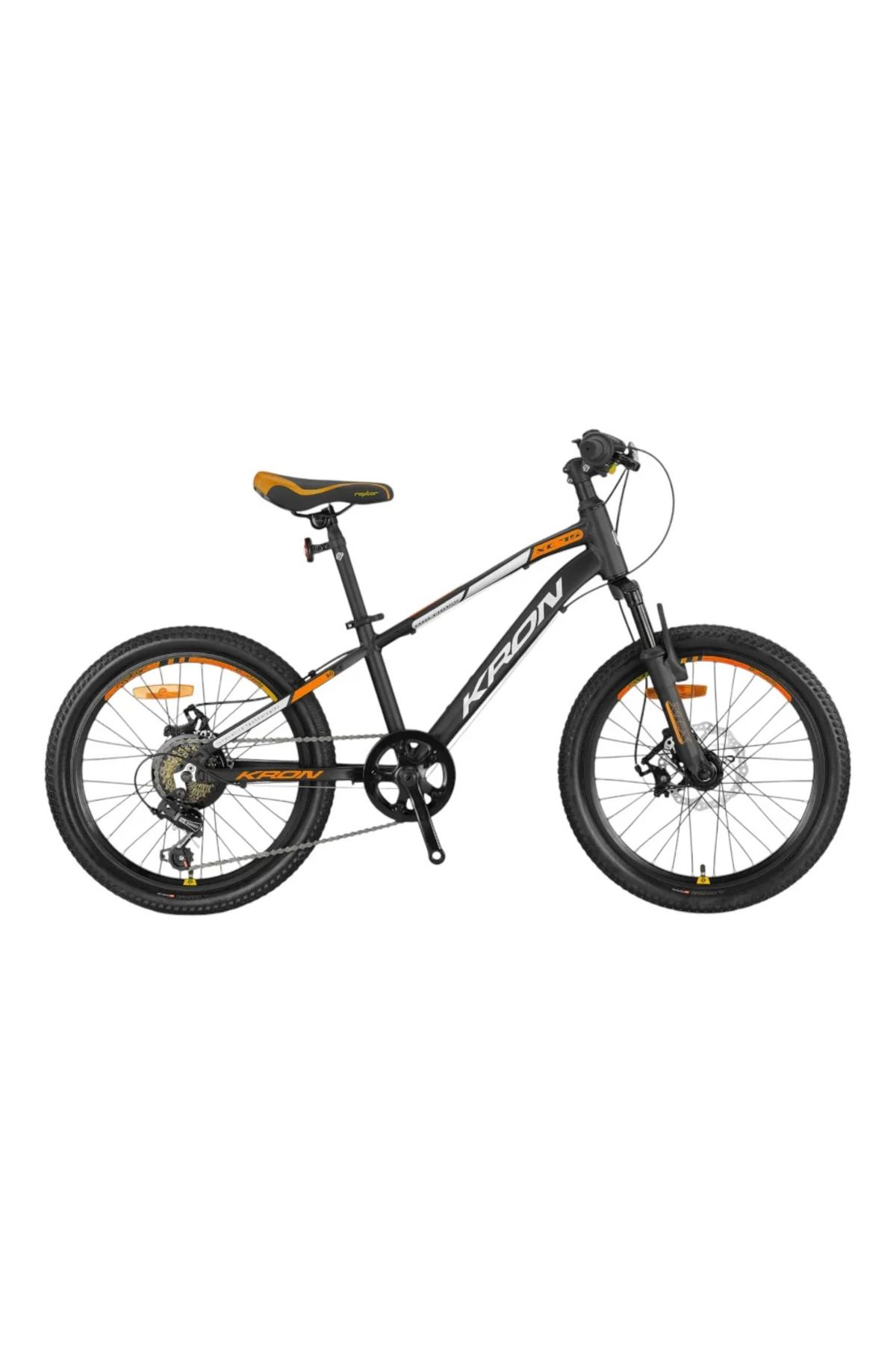 Kron XC 75 - 20'' MTB - 11' - 7 Vites - M.Disc - Mat Siyah-Gri/Neon Turuncu #KRN25-034