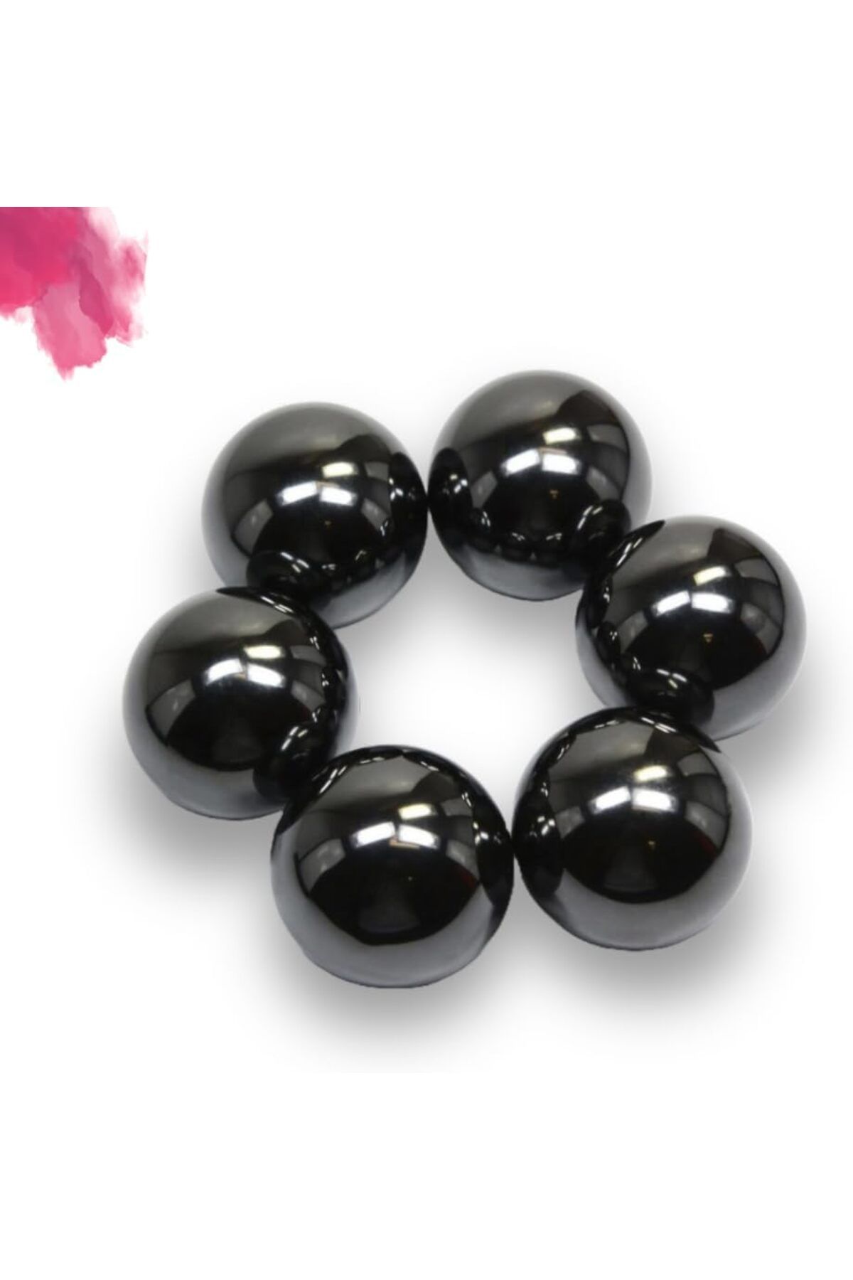 ÇAĞUR Dark Top, Manyetik Stres Topu, Ø20 mm Stres Mıknatısı, Küre Mıknatıs (10 Adet) Yenii 1099594
