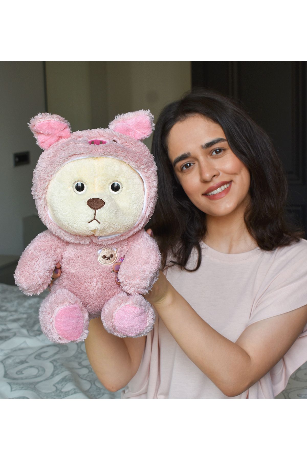 Özgüner Oyuncak Sarılınca Isıtan Peluş: Kapşonlu Pufi ile Sıcacık Anılar