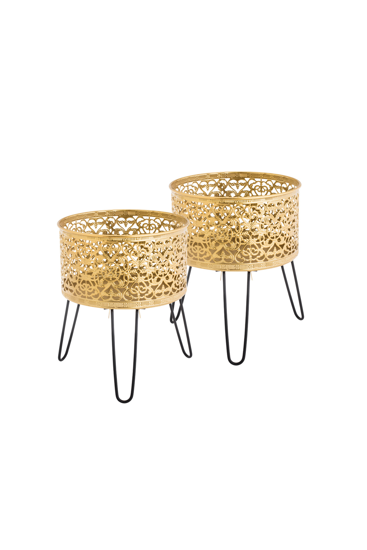 casa rosa-2-piece metal plant stand set with an elegant and modern design 1