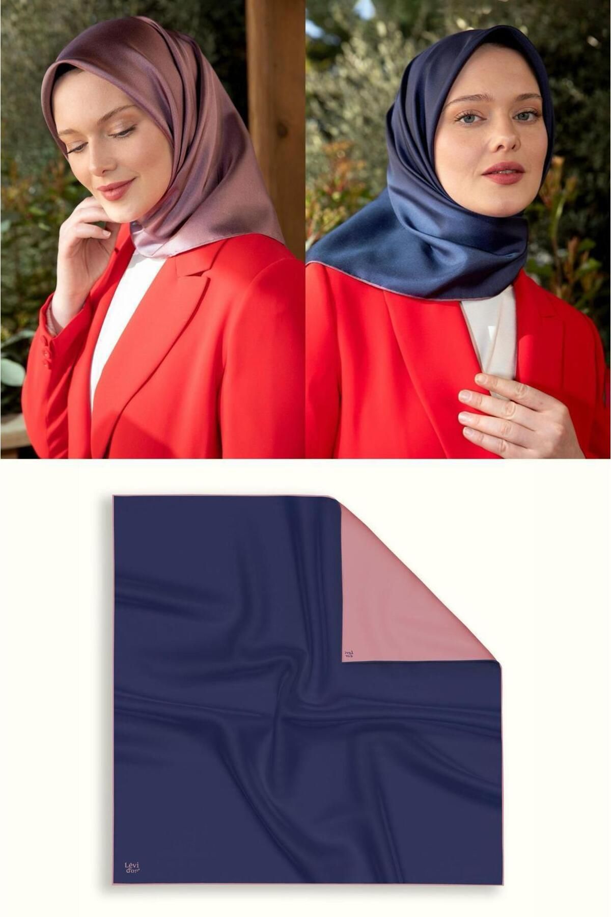 Elit Scarf Çift Taraflı Twill İpek Eşarp