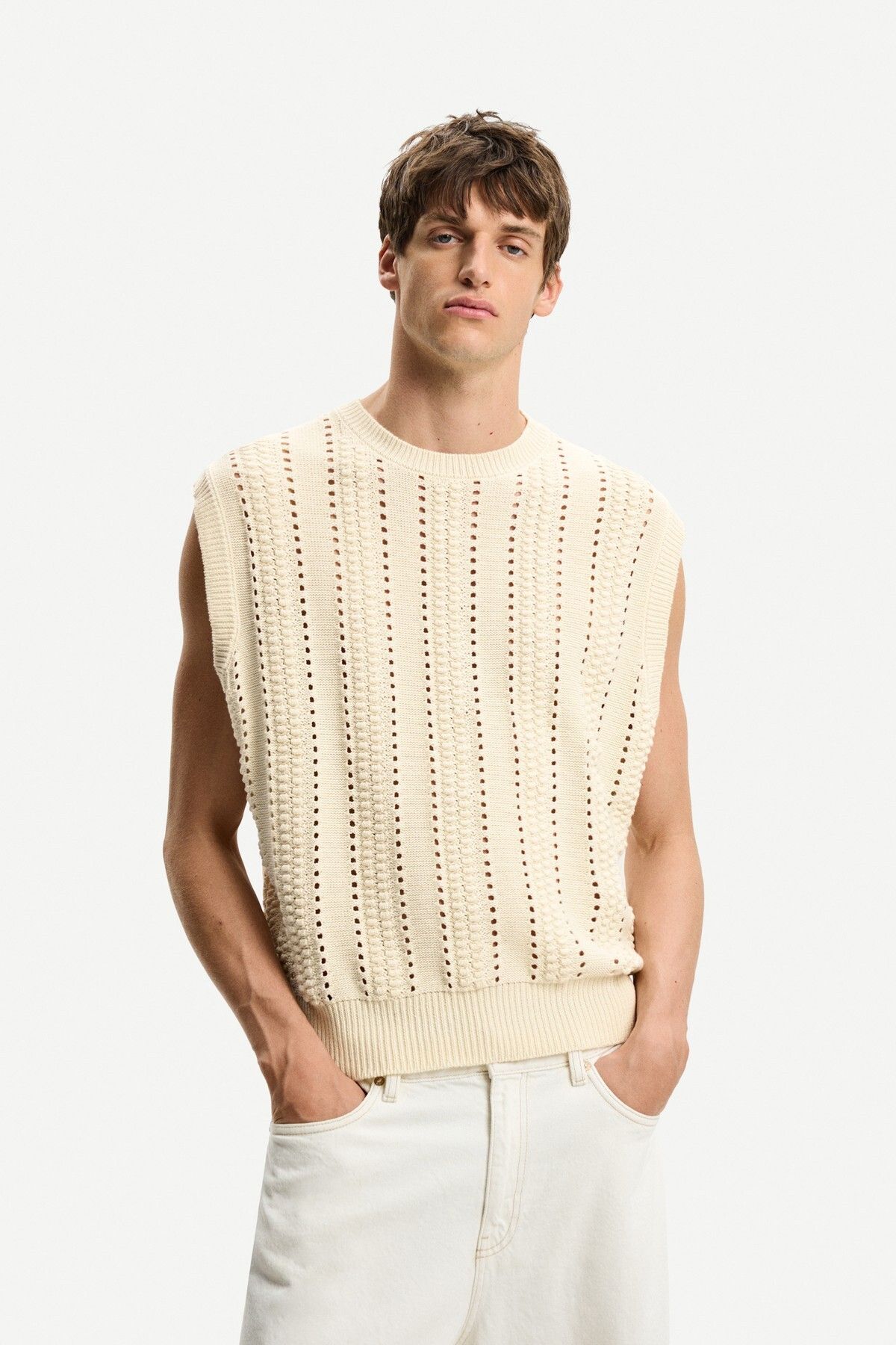 Bershka Ajurlu dokulu yelek