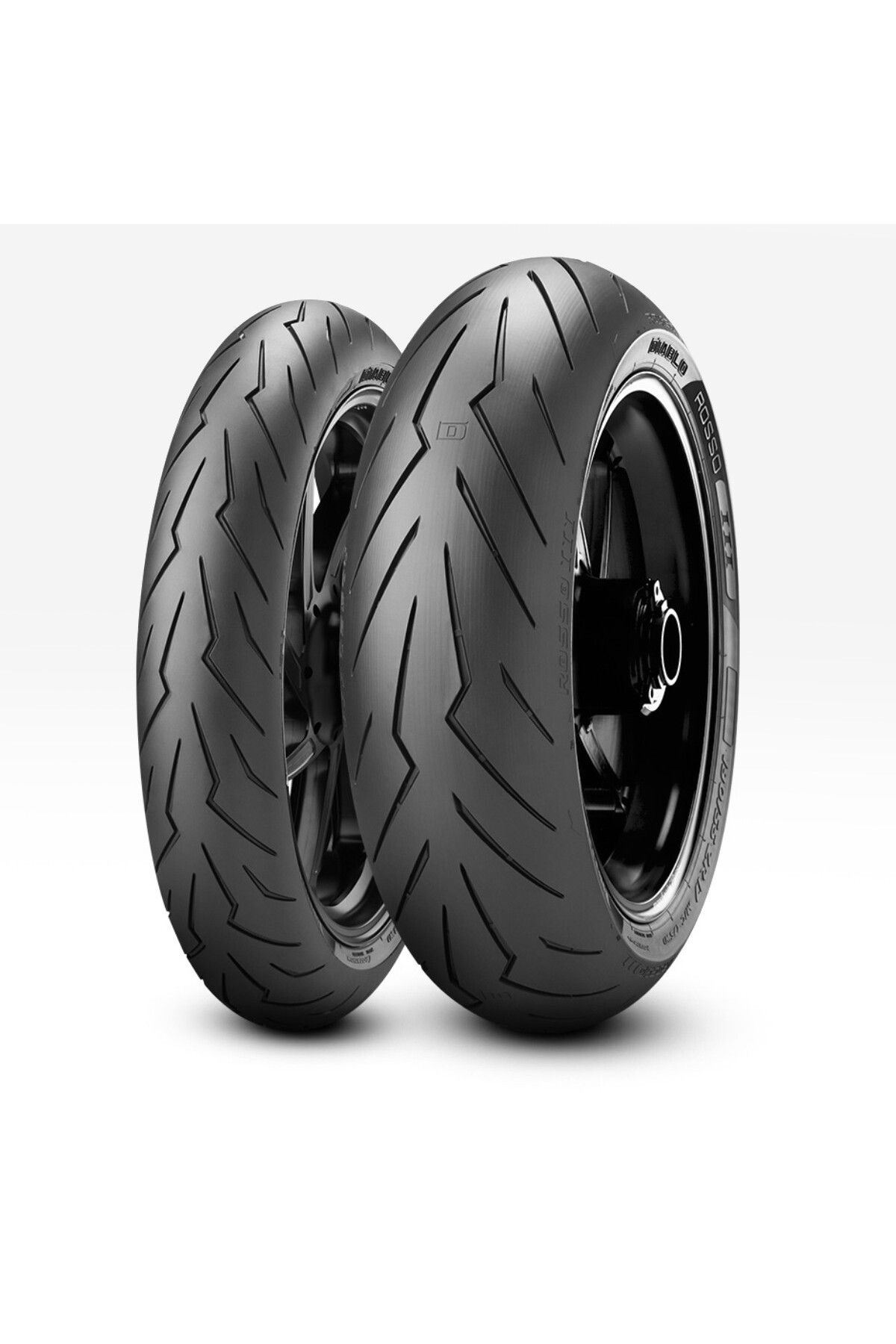 Pirelli Takım 110/70-17 ve 150/60-17 Pirelli Diablo Rosso 3 Ön-Arka Takım Lastik 2024 Ürt.