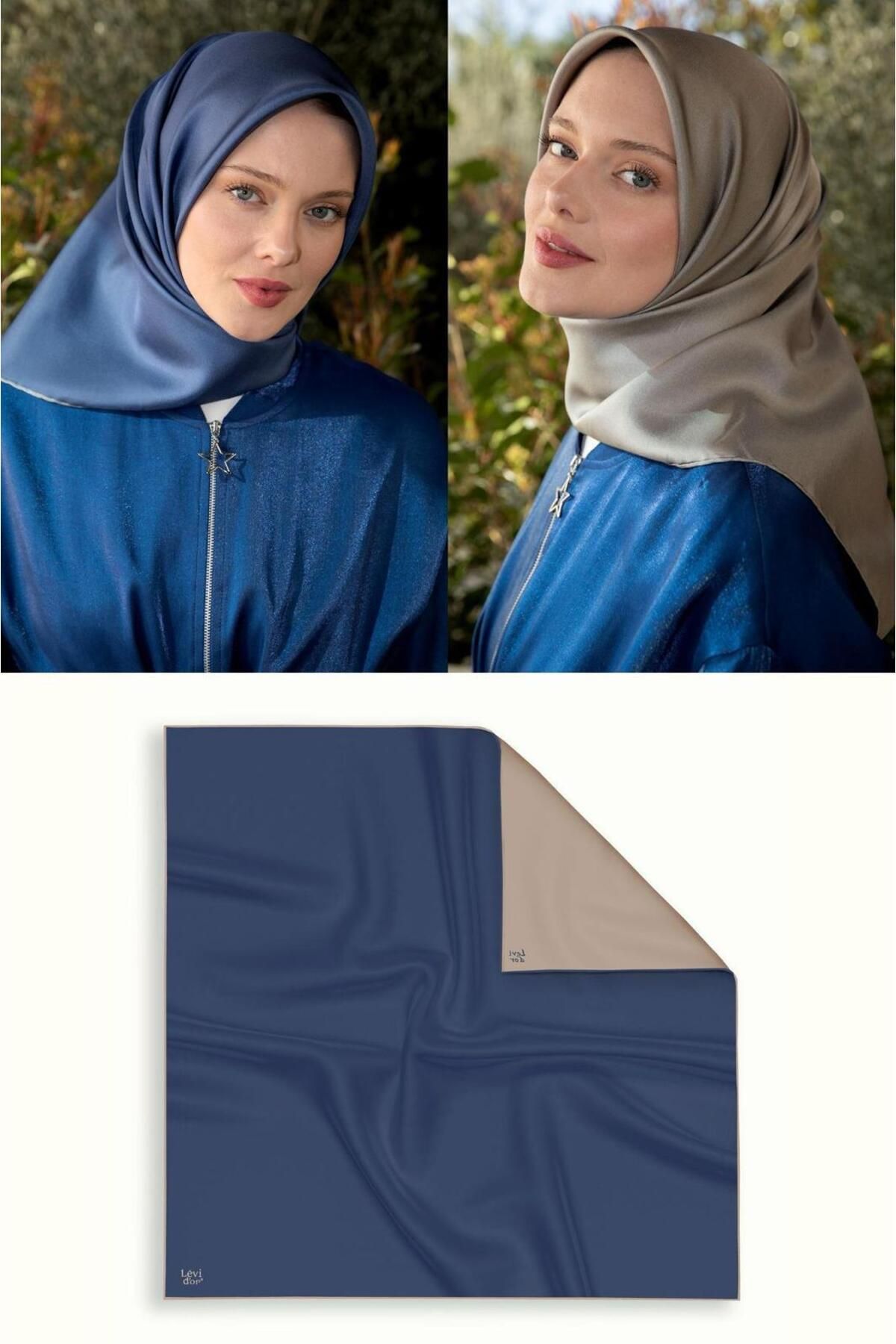 Elit Scarf Çift Taraflı Twill İpek Eşarp