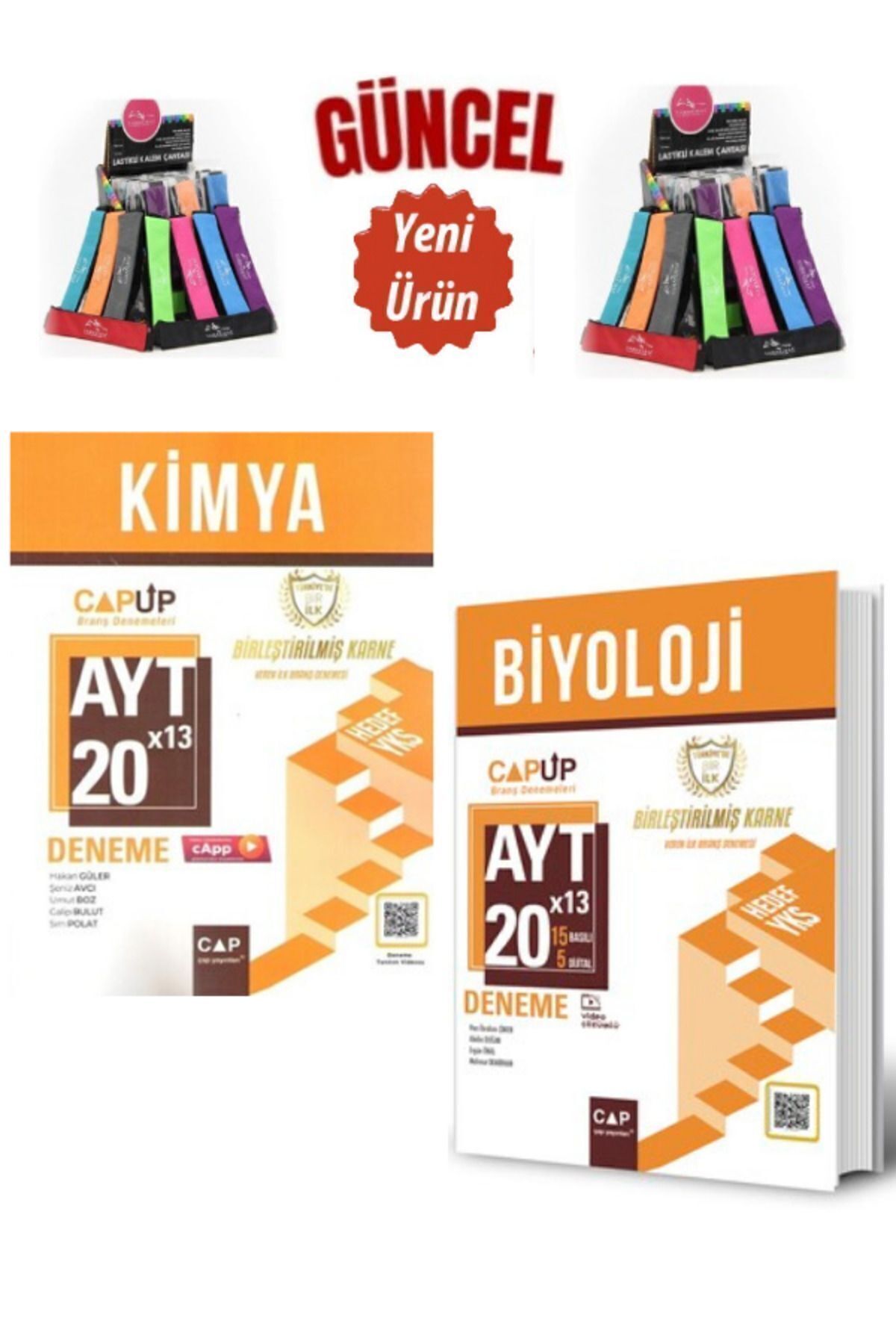 Ens Yayıncılık Çap Ayt Kimya-Biyoloji 40 Adet Deneme Seti (520 Soru)+Cambridge Kalemlik