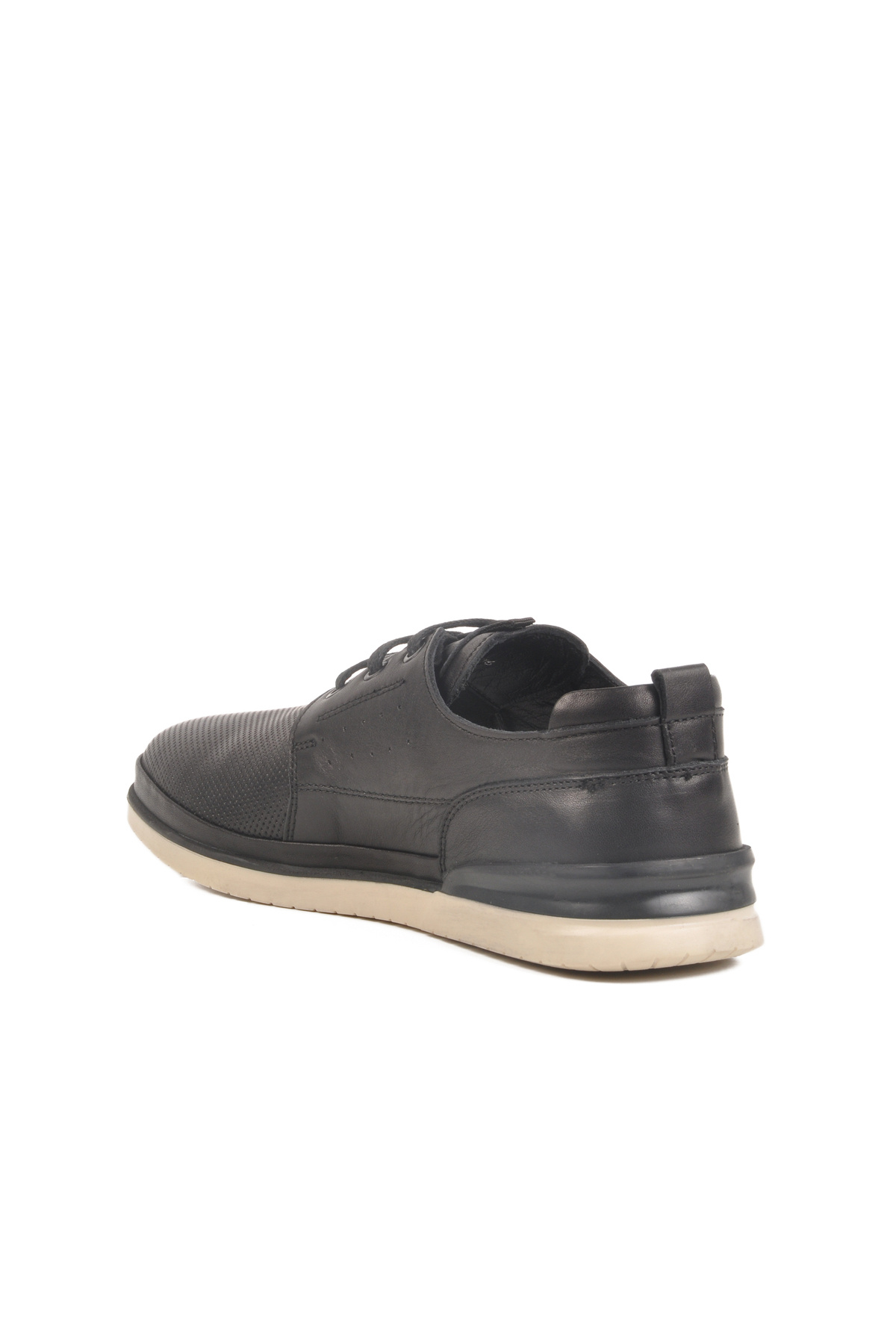 AYAKMOD-Black Genuine Leather Men's Casual Shoes Lion m 4