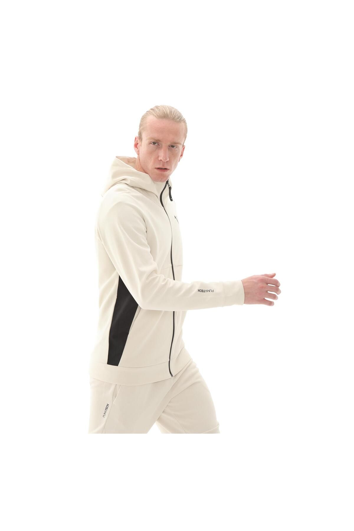 Puma-Hanorac pentru bărbați, bej, cu fermoar complet TECH 2
