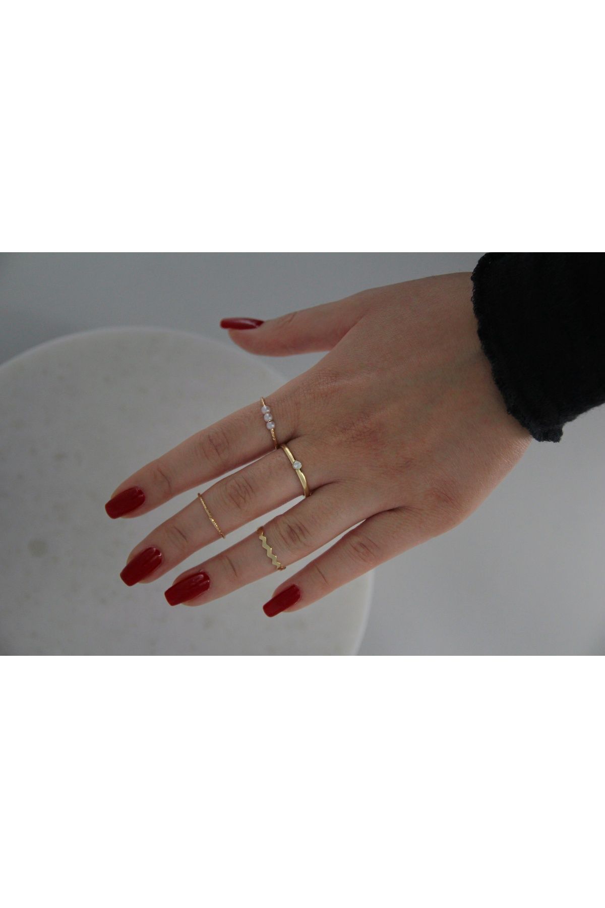 Butik Yüzük bujiteri gold