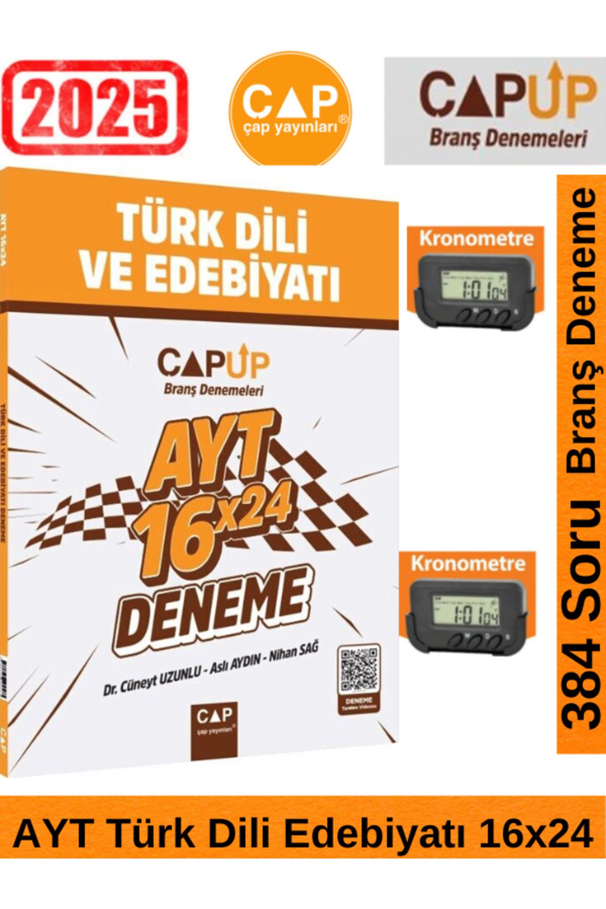 Ens Yayıncılık Çap 2025 AYT Türk Dili ve Edebiyatı 16 X 24 Up Deneme+Kronometre