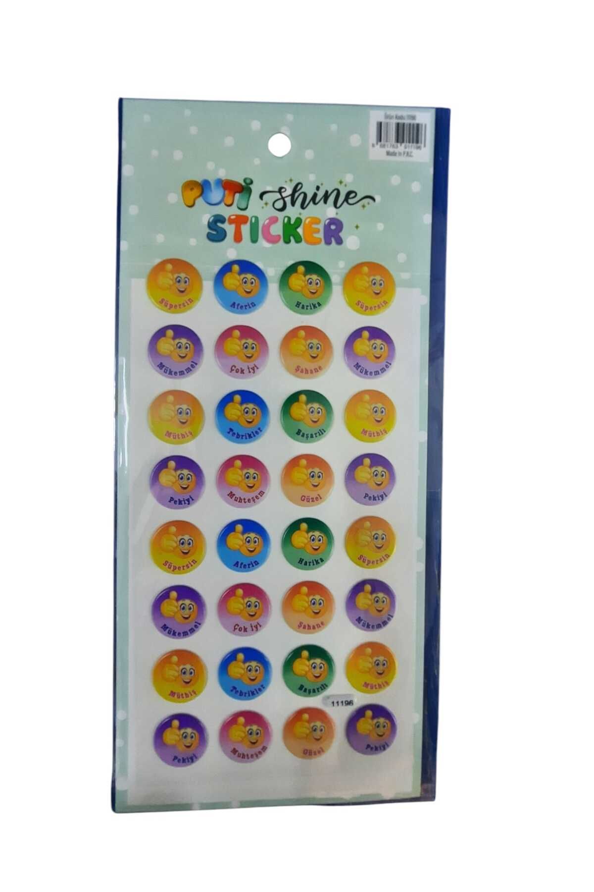 Puti PUTİ SHINE STICKER - BAŞARI DİLEKLERİ 11196