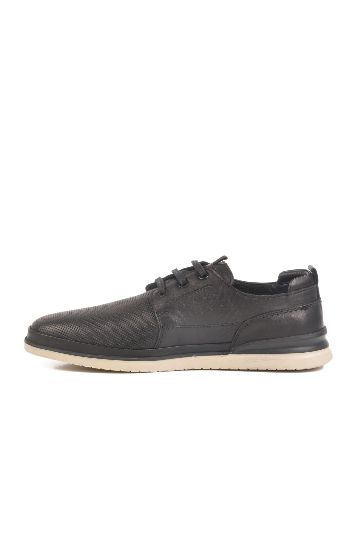 AYAKMOD-Black Genuine Leather Men's Casual Shoes Lion m 2