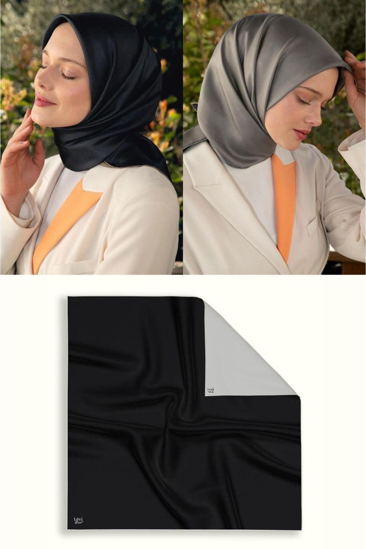 Elit Scarf Çift Taraflı Twill İpek Eşarp