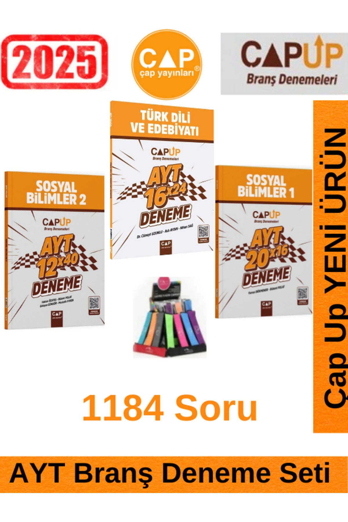 Ens Yayıncılık Çap Up Ayt Edebiyat 16x24-Sosyal Bilimler 1 20x16-Sosyal Bilimler 2 12x40 Deneme Seti+Kalemlik