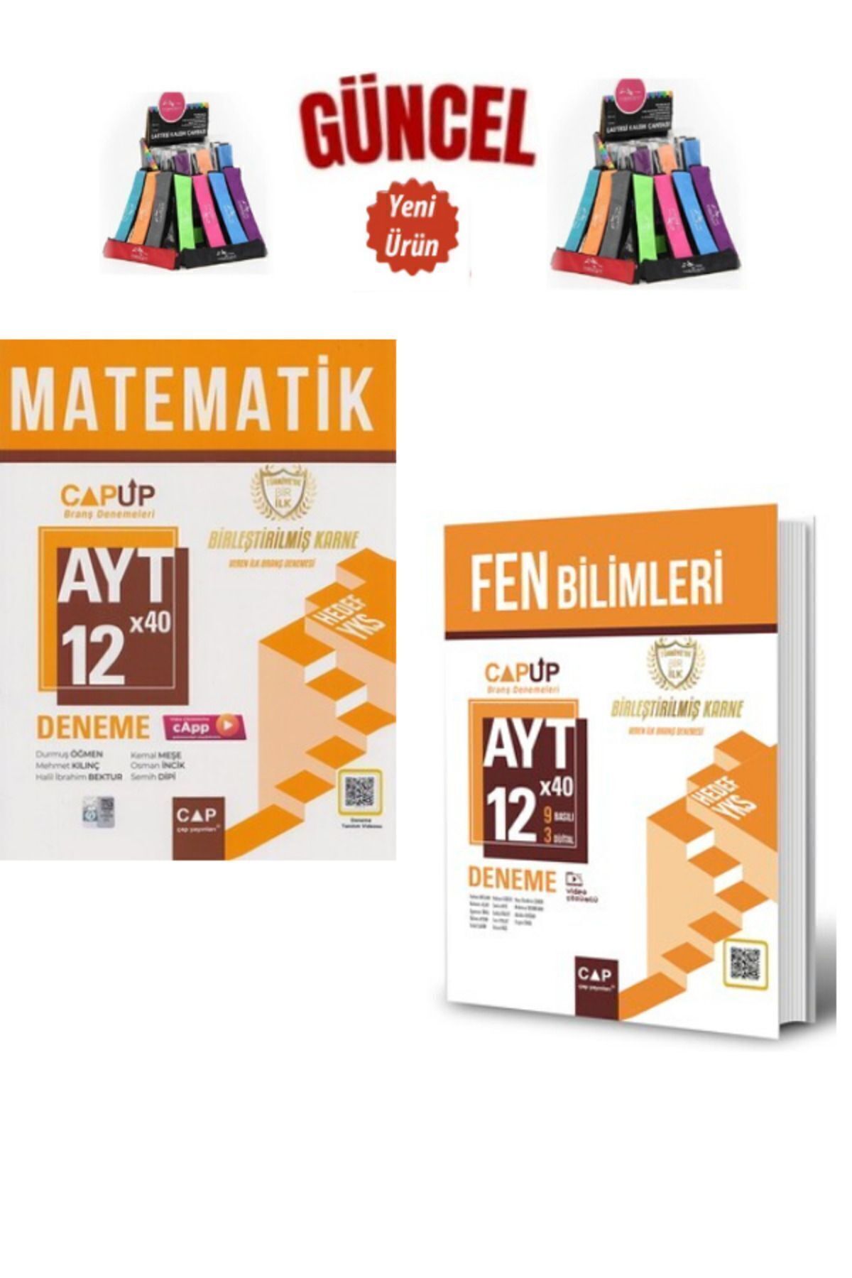 Ens Yayıncılık Çap Ayt Matematik-Fen Bilimleri 24 Deneme Seti(960 Soru)+Cambridge Kalemlik