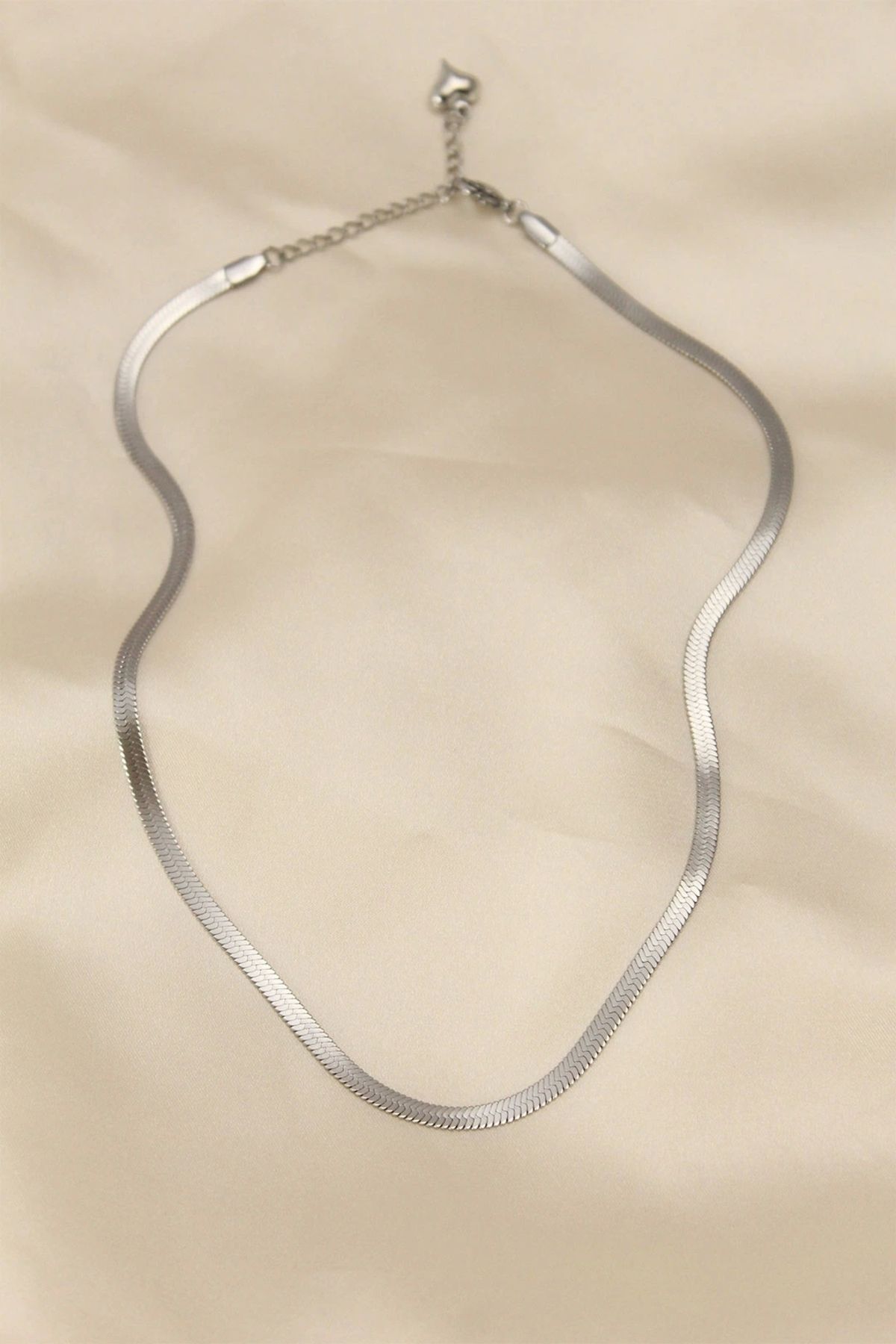 STOREMAX 316L Çelik Silver Renk 45 cm İtalyan Zincir Model Kadın Kolye