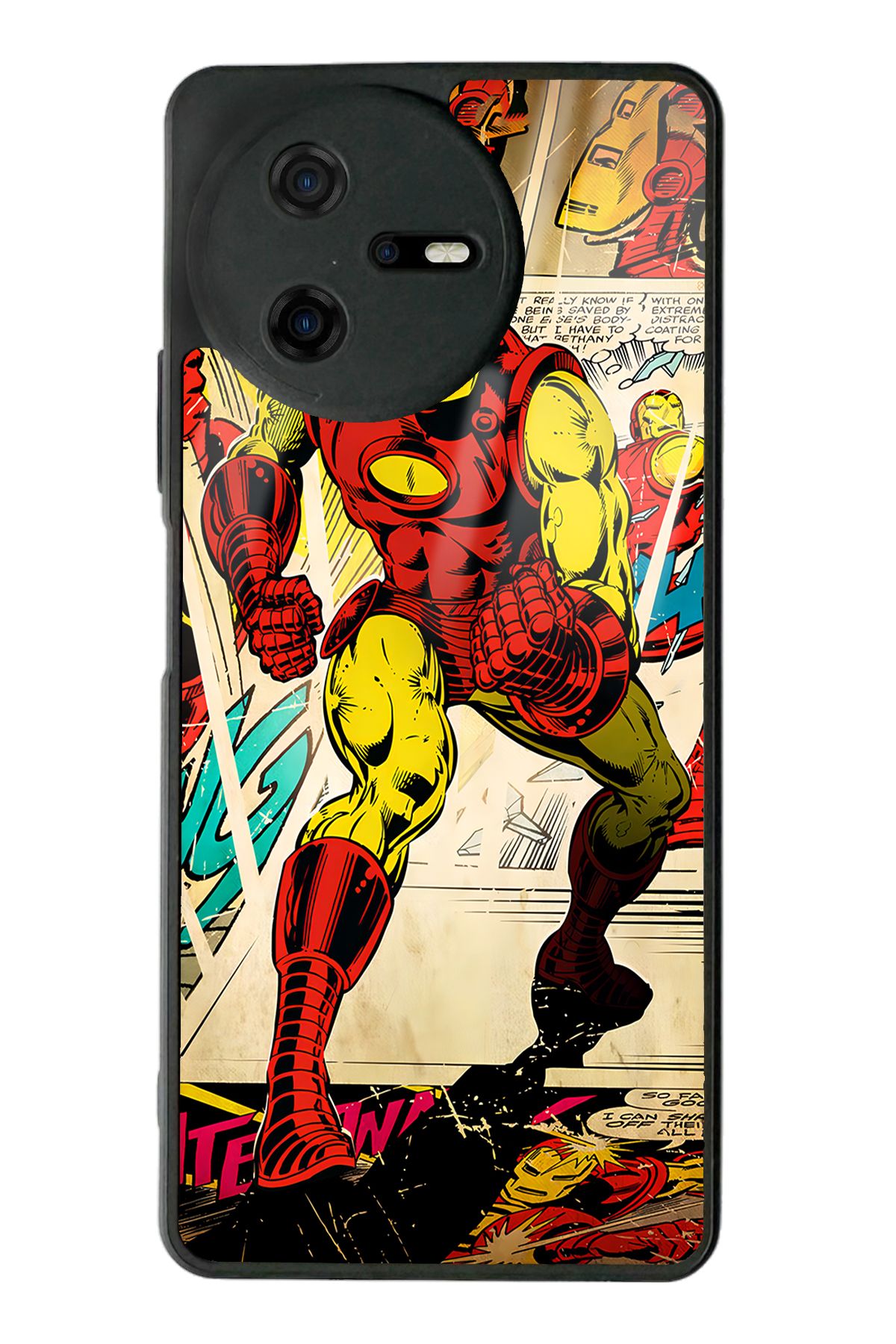 Spoyi Casper Via A40 iron Man Demir Adam Tasarımlı Glossy Telefon Kılıfı