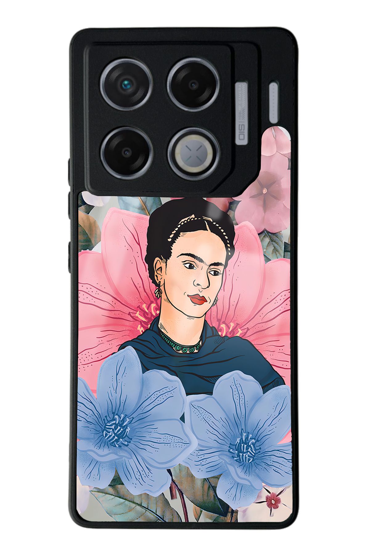 Spoyi GT 20 Prouyumlu Flowers Frida Kahlo Tasarımlı Glossy Telefon Kılıfı