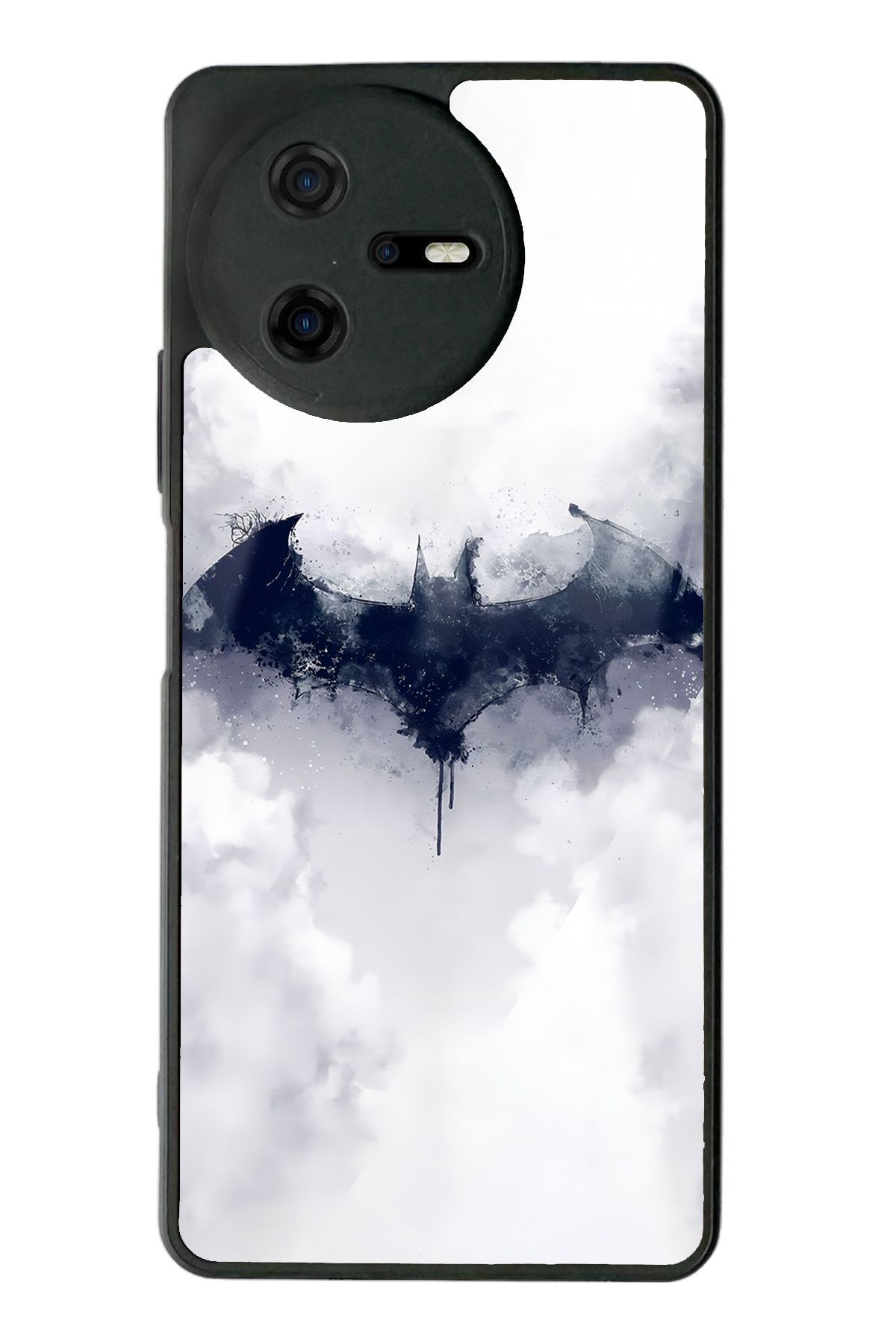 Spoyi Casper Via A40 Beyaz Batman Tasarımlı Glossy Telefon Kılıfı
