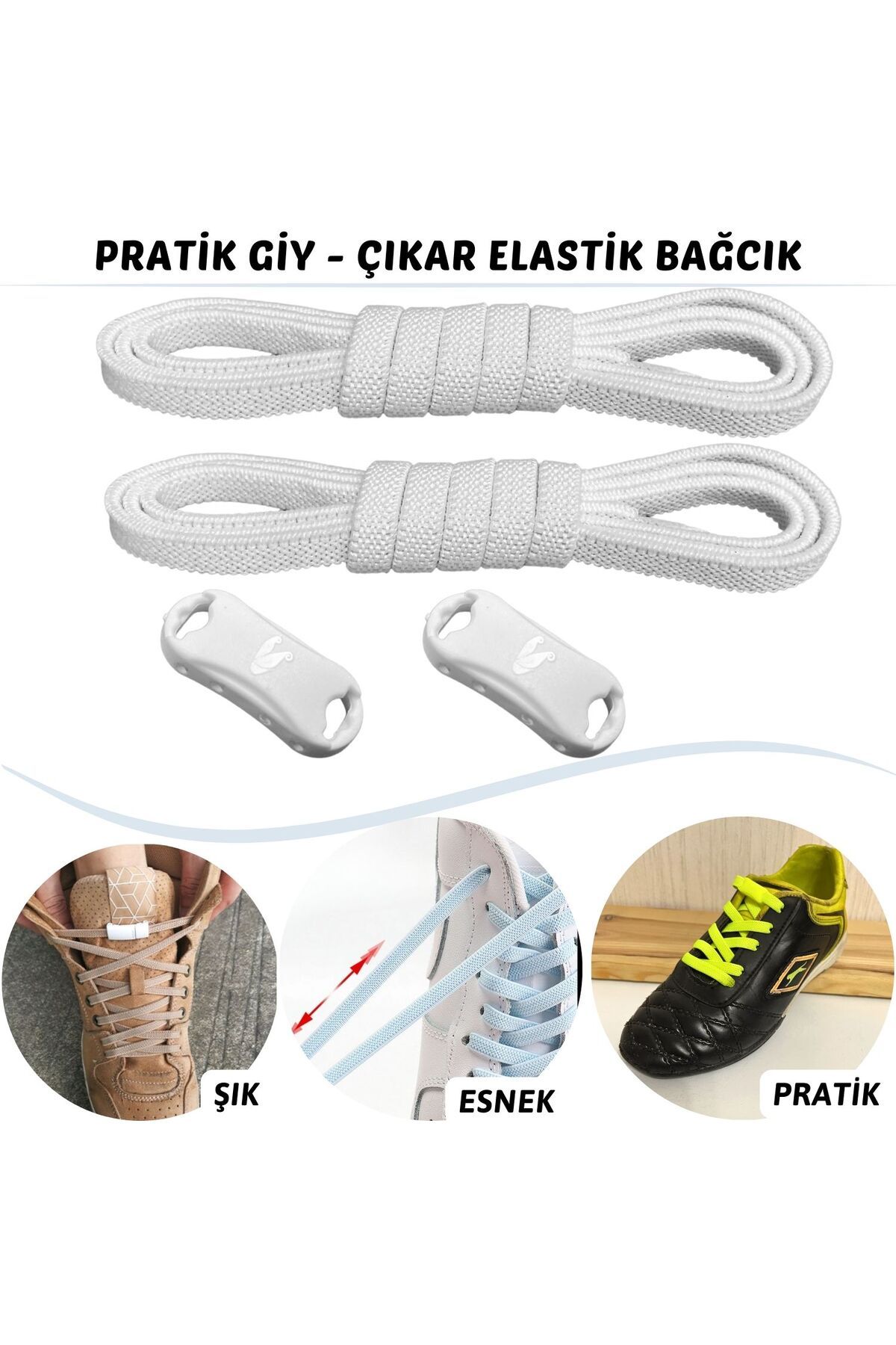 Mawrond Pratik, Akıllı,tak Bırak, Bağlamaya.çözmeye Gerek Olmayan Yeni Nesil Elastik,modern Ayakkabı Bağcığı
