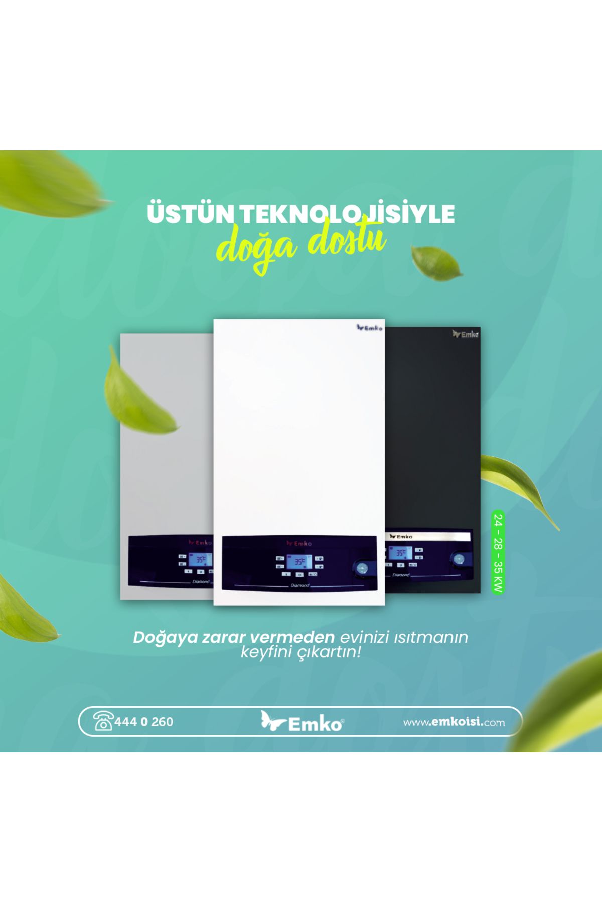 emko ELEKTRİKLİ KOMBİ 36 KW