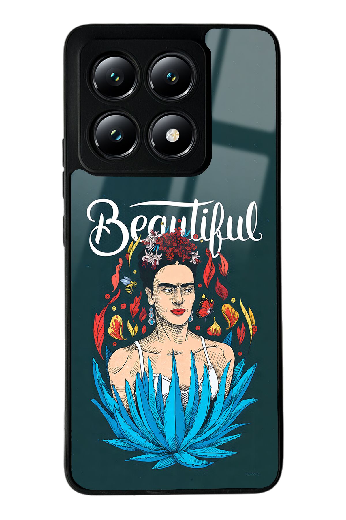 Spoyi Xiaomi Mi 14T Beautiful Frida Kahlo Tasarımlı Glossy Telefon Kılıfı Uyumlu
