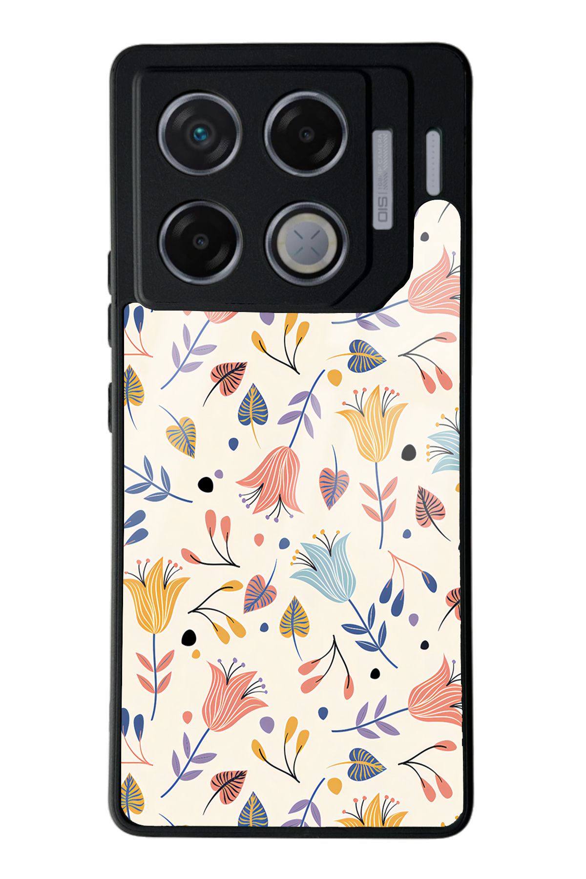 Spoyi İnfinix GT 20 Pro Beyaz Bindanlı Tasarımlı Glossy Telefon Kılıfı