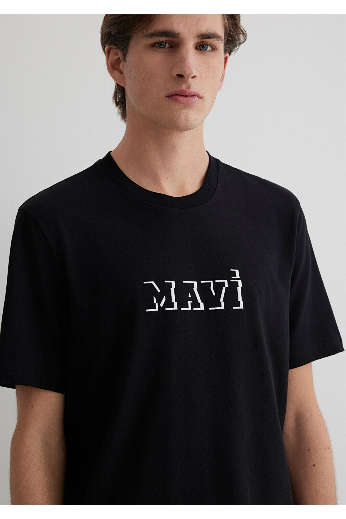 Mavi-Printed Black T-Shirt Loose Fit / Loose Relaxed Cut 0612686 -900 5