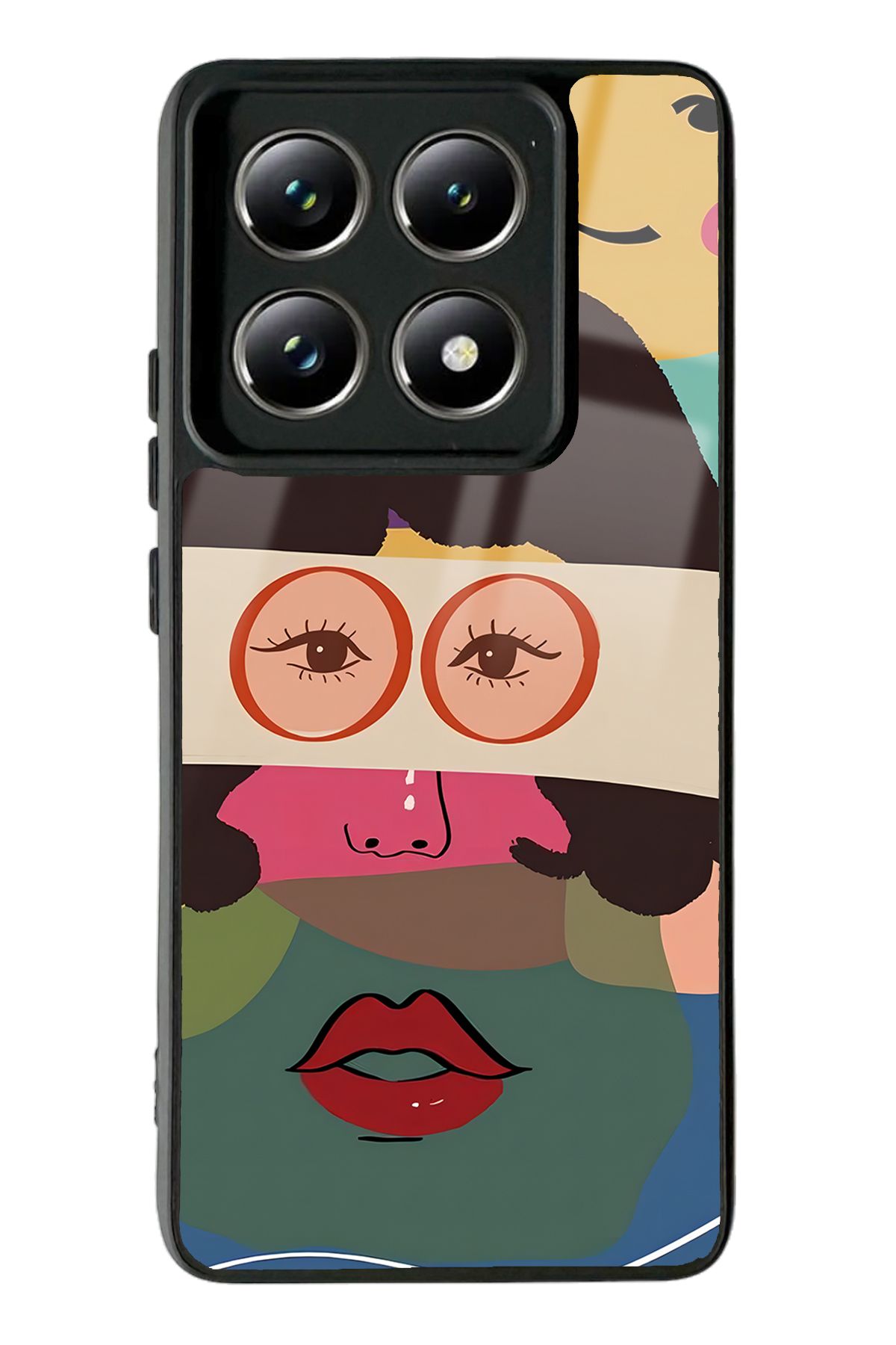 Spoyi Xiaomi Mi 14 T Pro Vintage Eyes Tasarımlı Glossy Telefon Kılıfı