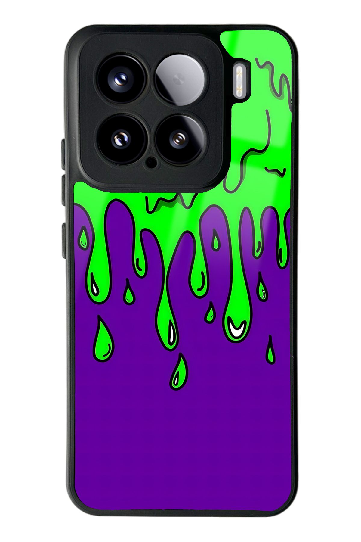 Spoyi Xiaomi Mi 15 Neon Damla Tasarımlı Glossy Telefon Kılıfı