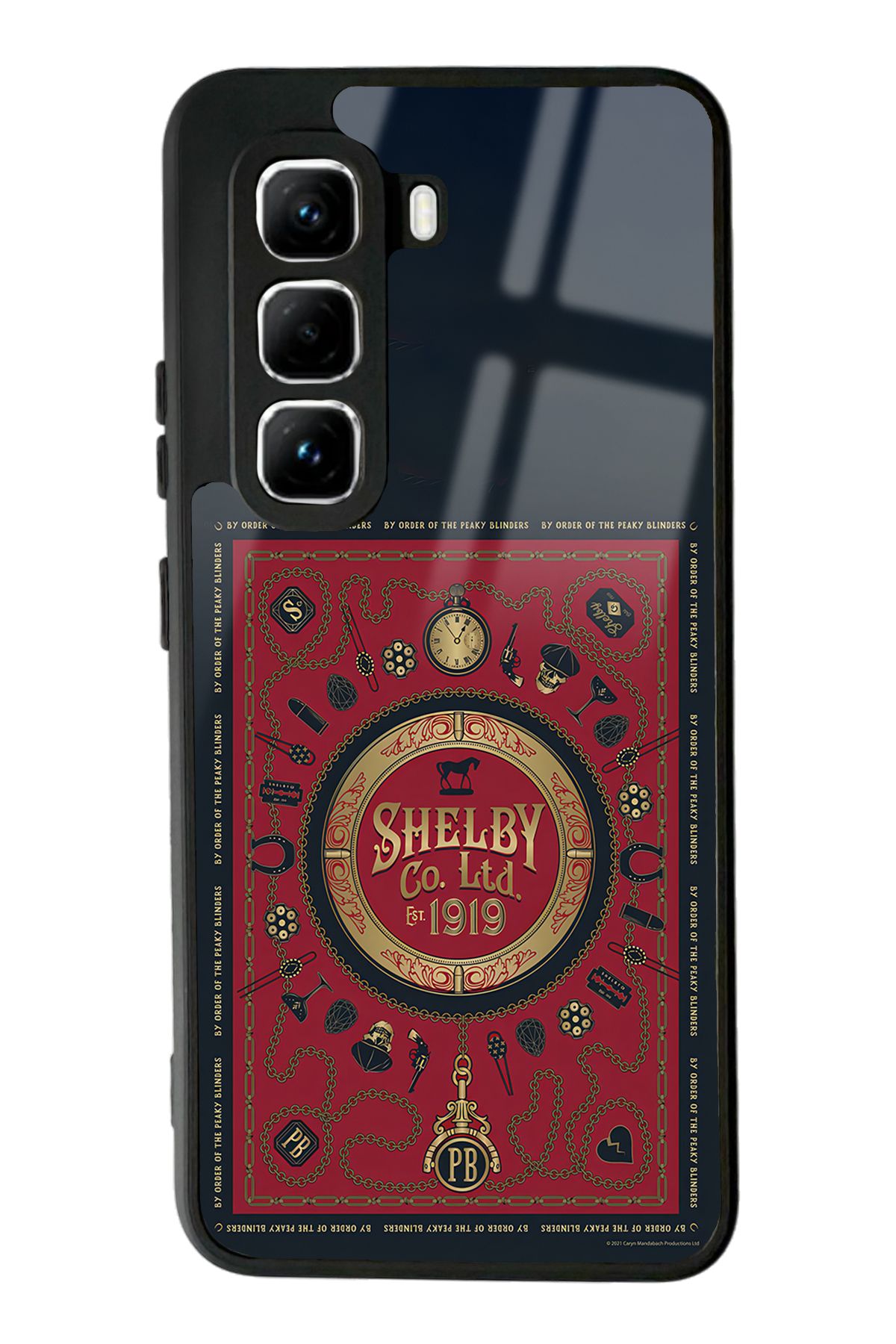 Spoyi İnfinix Hot 50 Pro Peaky Blinders Shelby Co, Tasarımlı Glossy Telefon Kılıfı