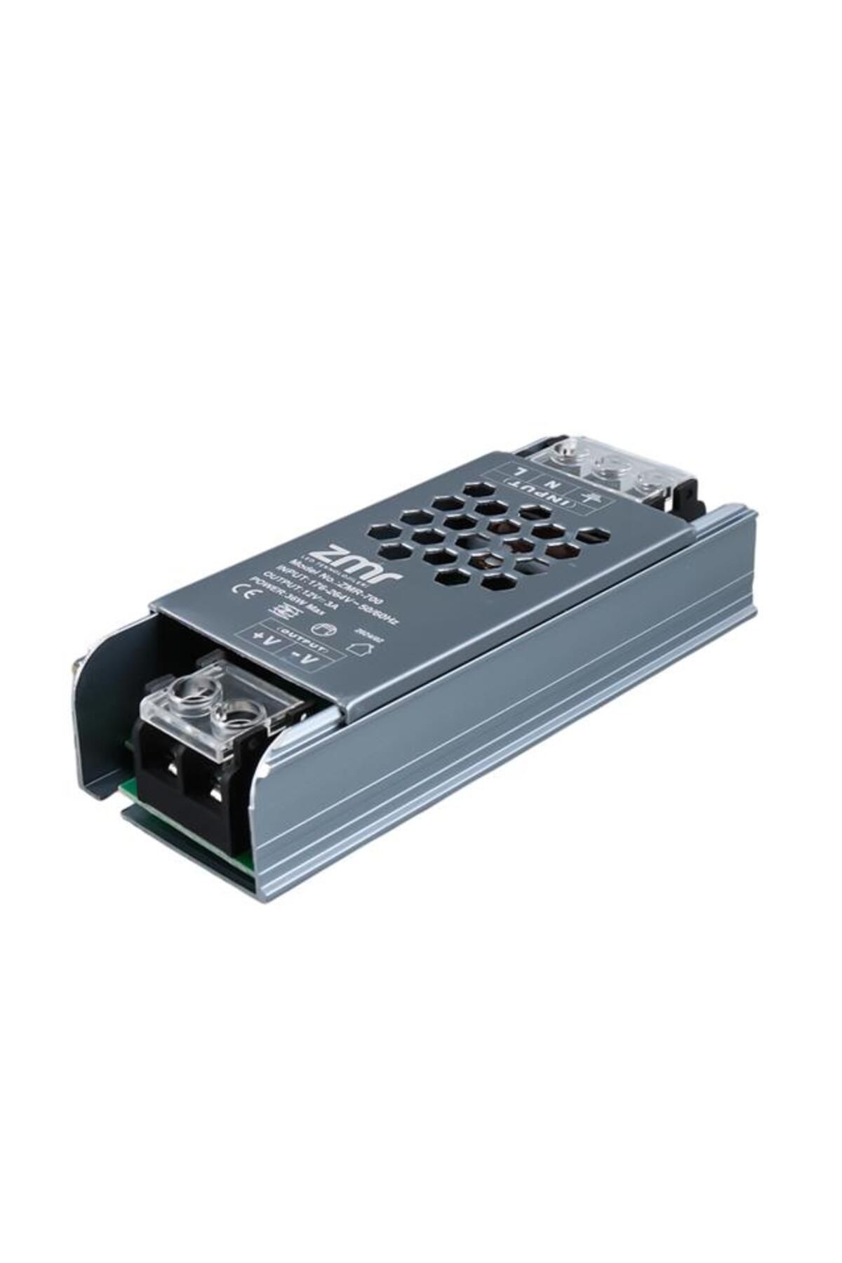 ZMR ZMR-700/B.00 12 Volt 3 Amper 36 Watt Slim Metal Kasa Adaptör