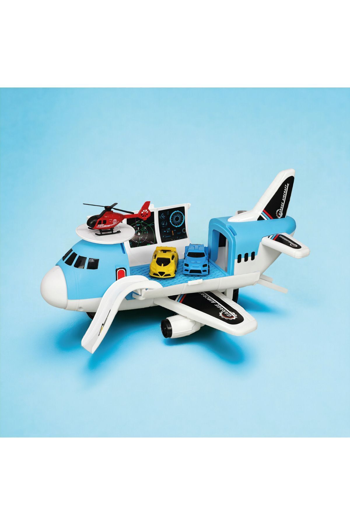 HEROES TOYS Uçan Garajım Uçak Seti - Çocuk Eğitici Öğretici Eğlenceli Oyuncak Uçak Seti