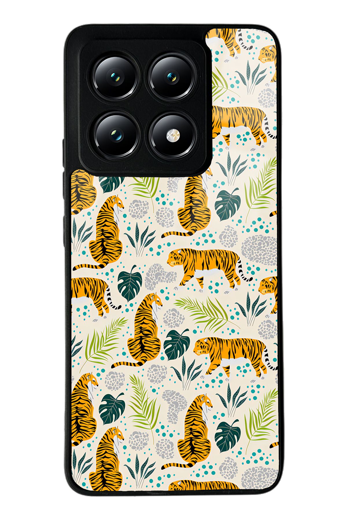 Spoyi Xiaomi Mi 14T Kaplan Art Tasarımlı Glossy Telefon Kılıfı