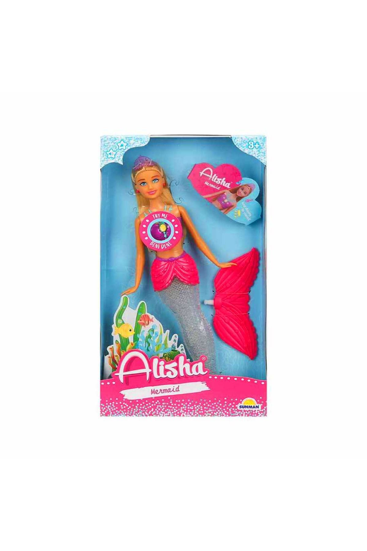 Sunman ALİSHA MERMAİD DENİZ KIZI BEBEK 29 CM 3+