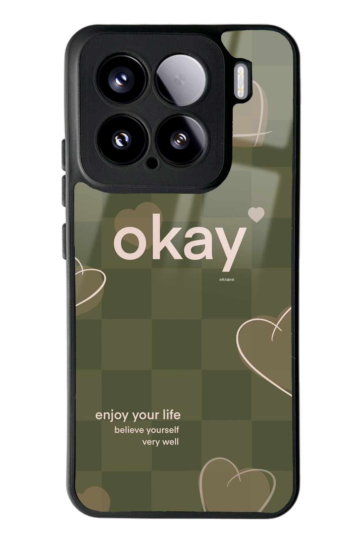 Spoyi Xiaomi Mi 15 Enjoy Your Life Tasarımlı Glossy Telefon Kılıfı