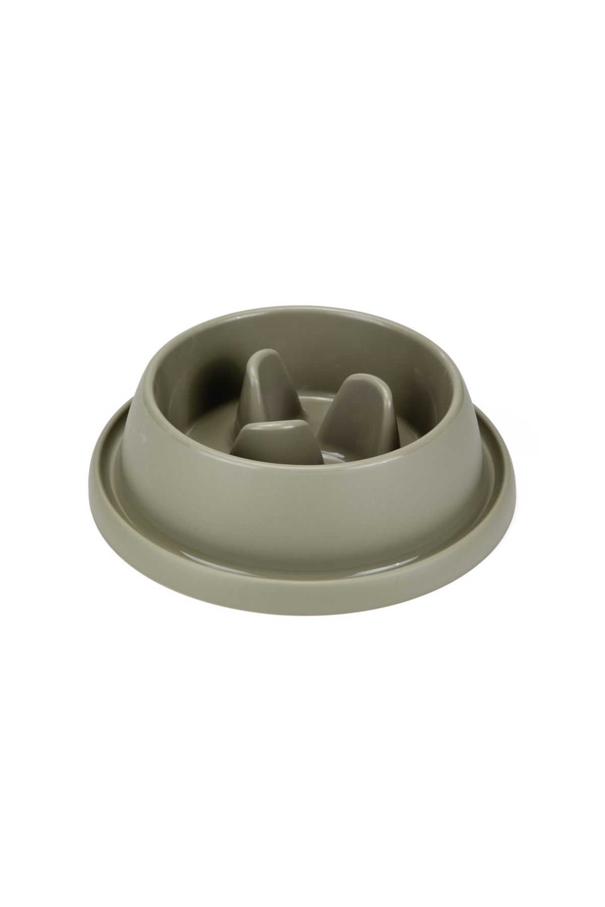 Beeztees Köpek Yavaş Besleme Mama Kabı, Bambu, Kahve, 31,5cm, 2L