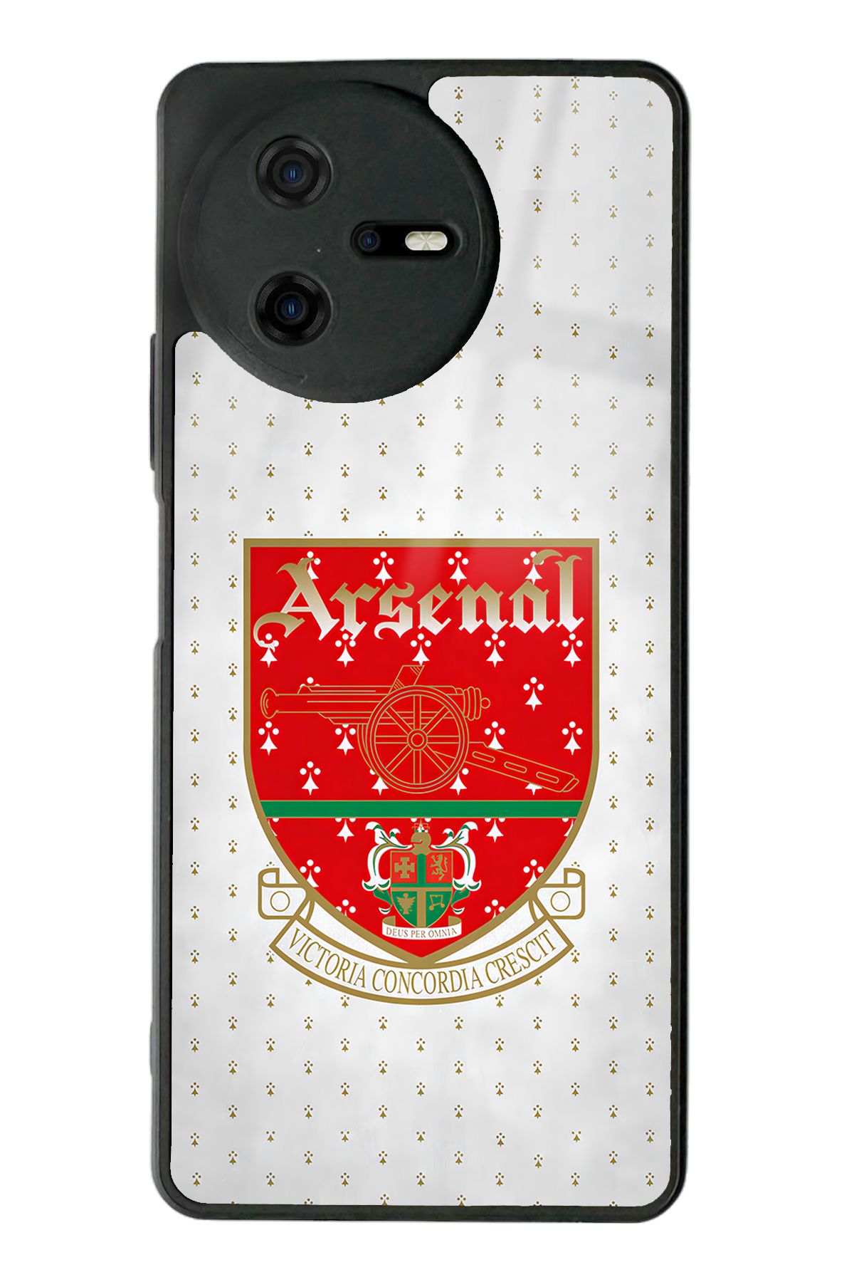 Spoyi Casper Via A40 Retro Arsenal Tasarımlı Glossy Telefon Kılıfı