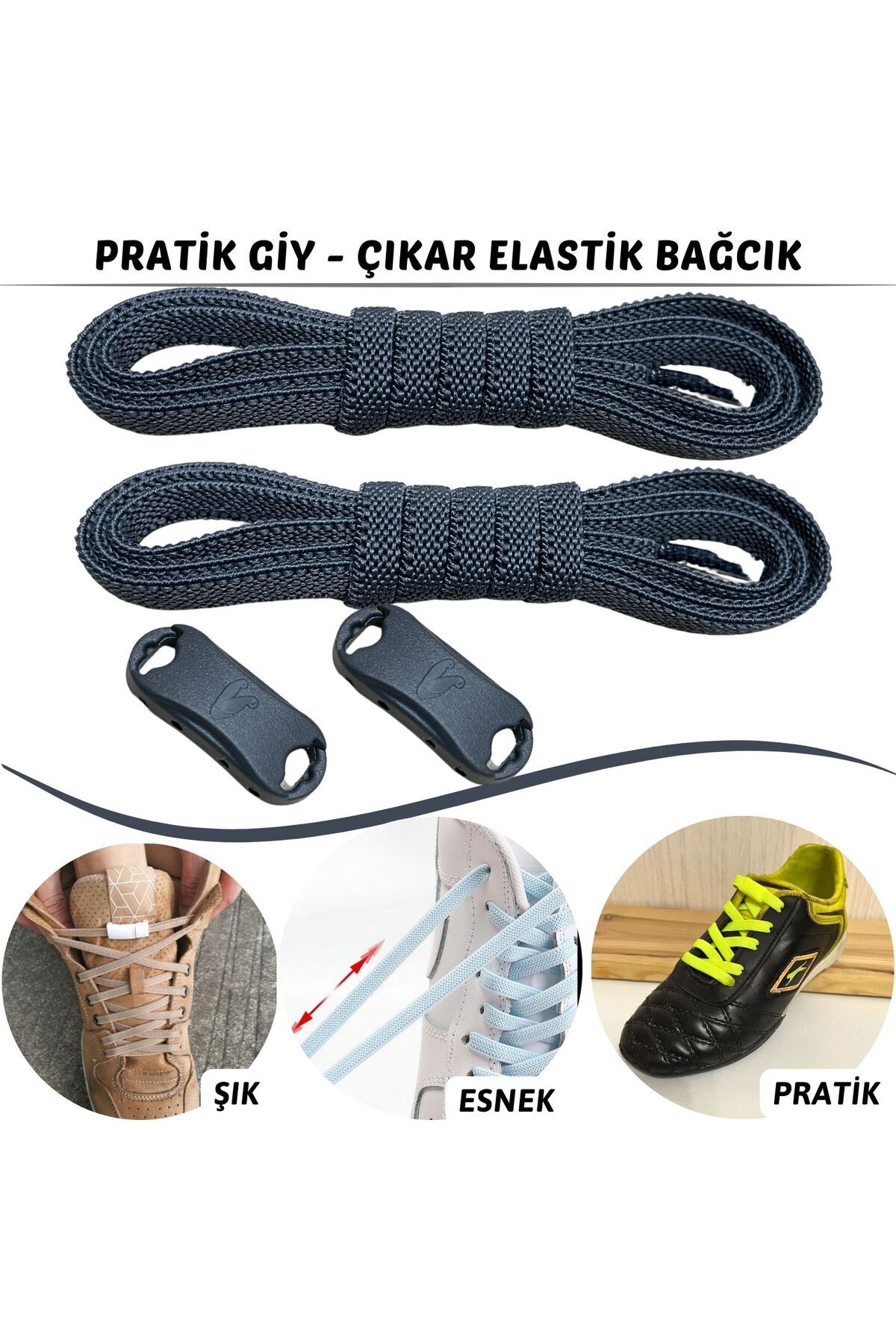 Mawrond Pratik, Akıllı,tak Bırak, Bağlamaya.çözmeye Gerek Olmayan Yeni Nesil Elastik,modern Ayakkabı Bağcığı