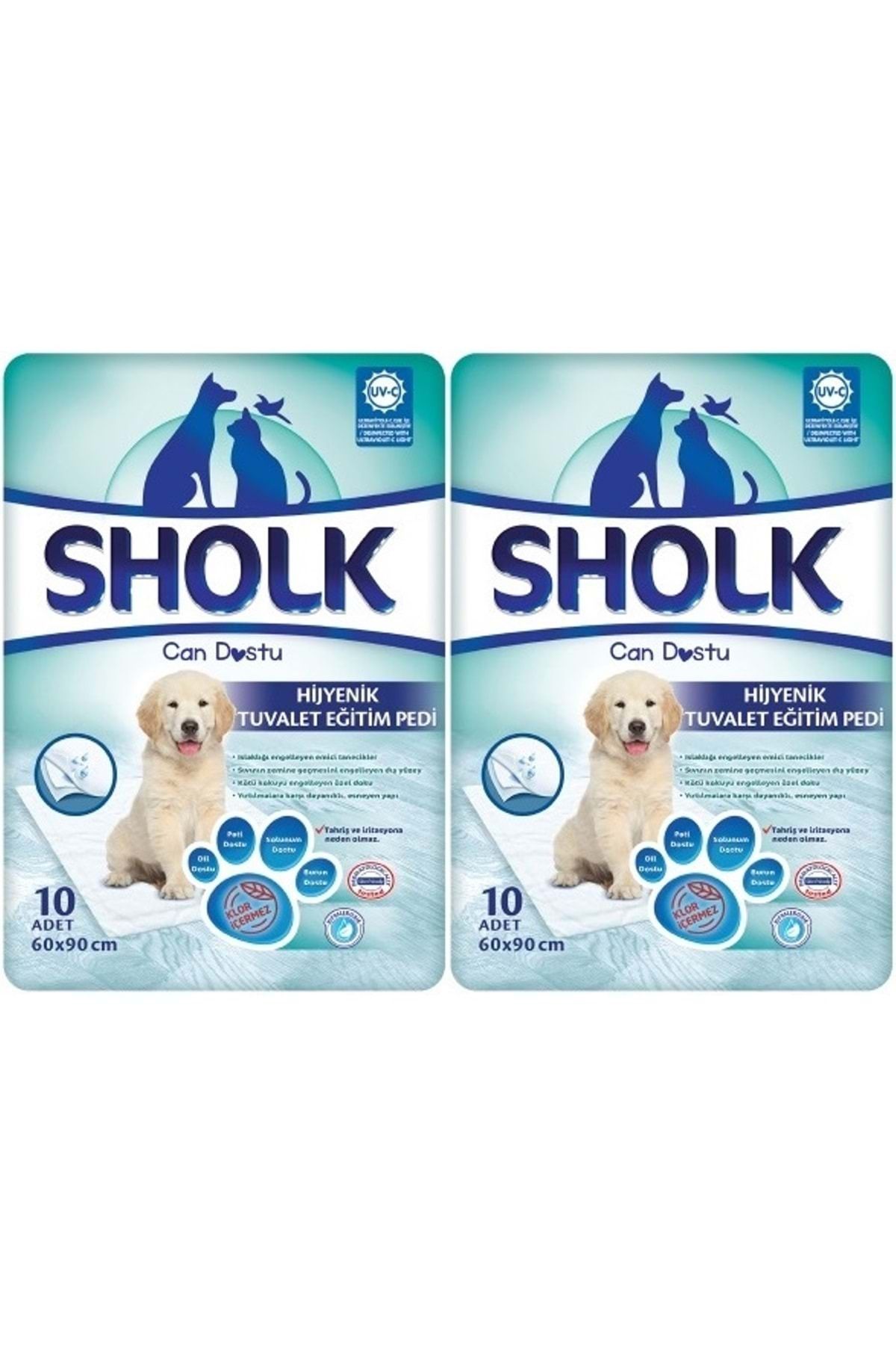 Sholk Evcil Hayvan Tuvalet Çiş Eğitim Pedi 60*90CM 20 Adet (2PK*10)