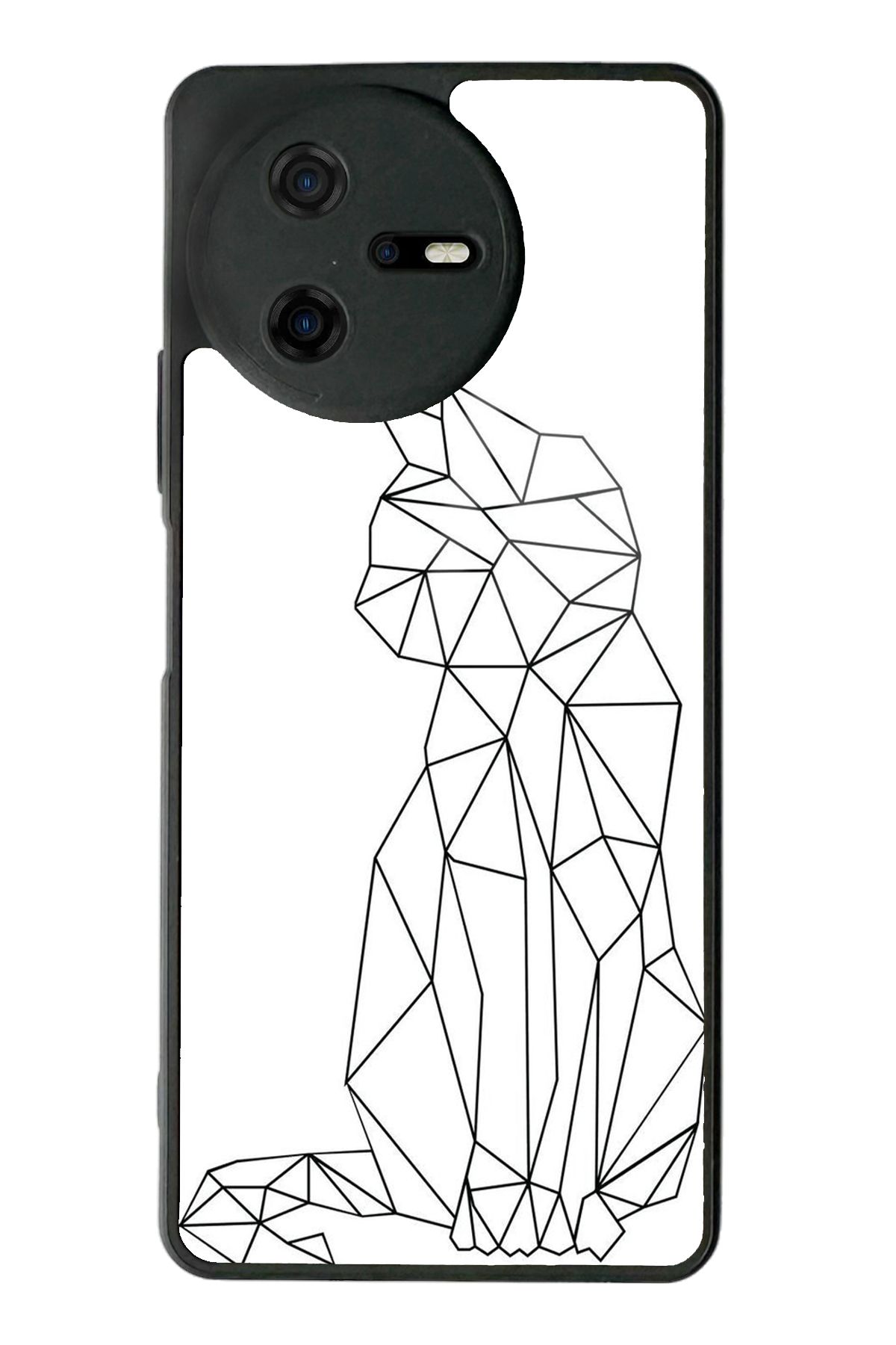 Spoyi Casper Via A40 Cat Draw Tasarımlı Glossy Telefon Kılıfı