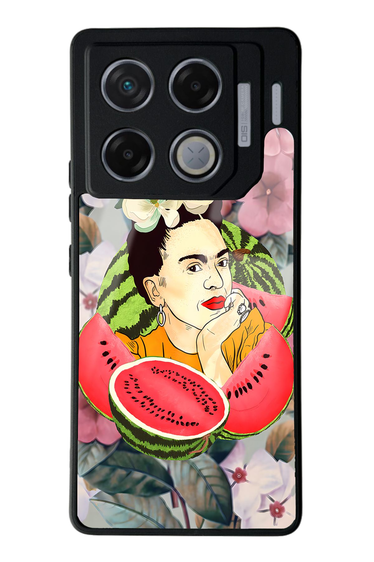 Spoyi İnfinix GT 20 Pro Uyumlu Frida Kahlo Tasarımlı Glossy Telefon Kılıfı