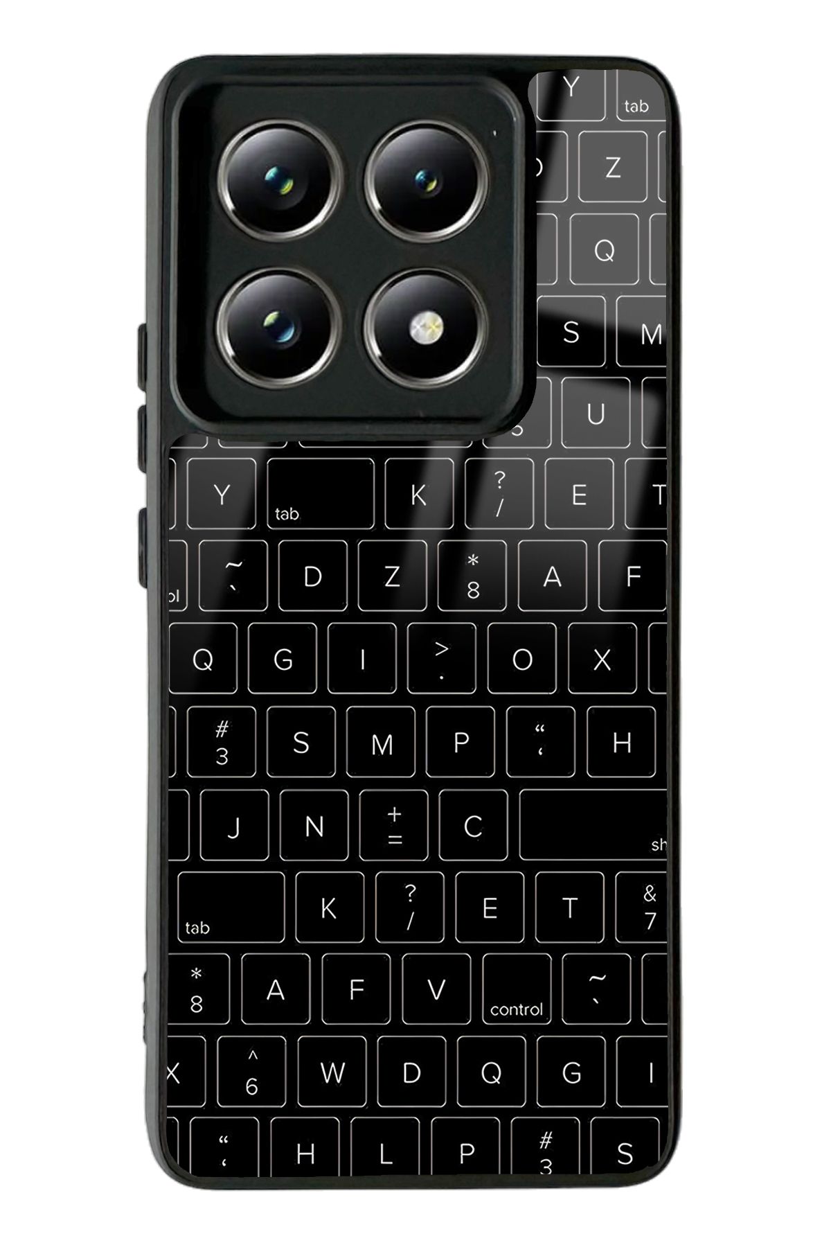 Spoyi Xiaomi Mi 14 T Pro Keyboard Tasarımlı Glossy Telefon Kılıfı
