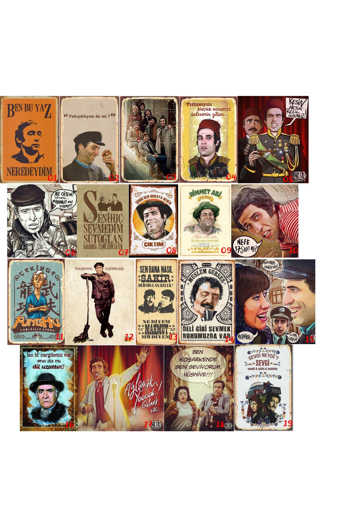 kuzenler store yeşilçam nostalji tablolar kanvas baskı