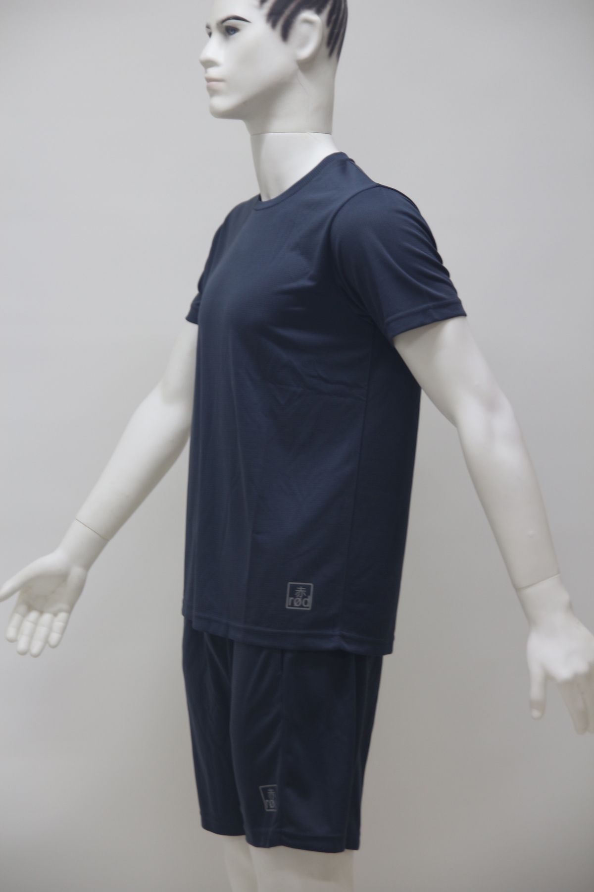 rood Unisex Spor Kısa Kollu T-Shirt & Şortlu Takım