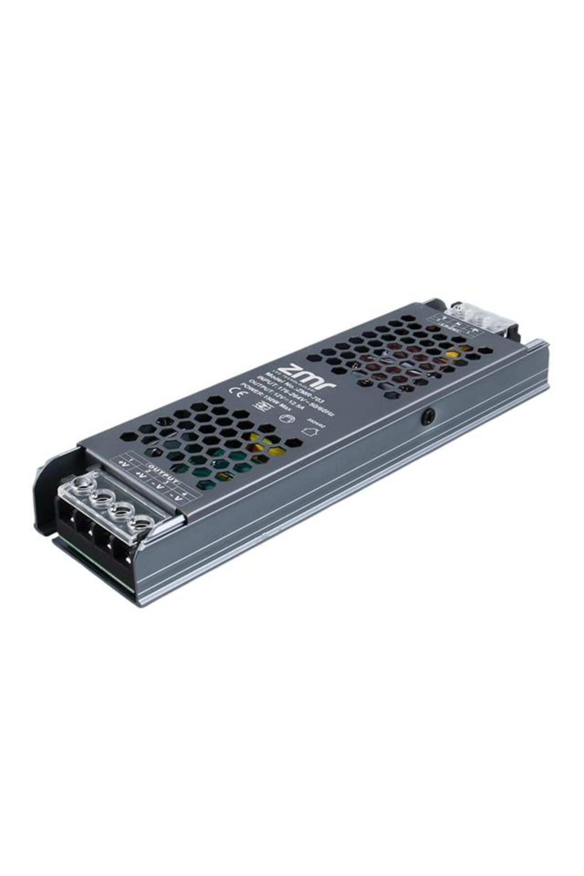 ZMR ZMR-703/B.00 12 Volt 12.5 Amper 150 Watt Slim Metal Kasa Adaptör