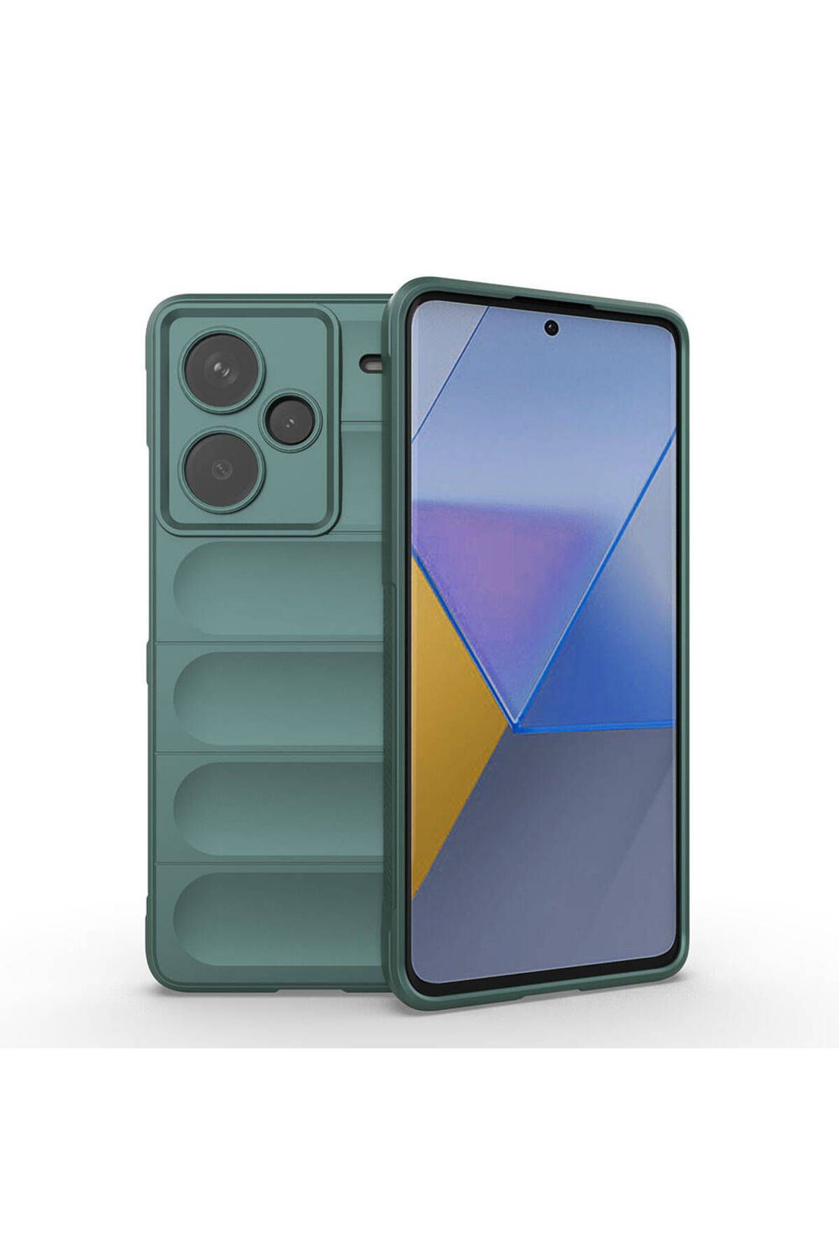 Coverzone Xiaomi Redmi Note 13 Pro Plus İle Uyumlu Kılıf TPU Oyuklu Arka Yüzey Z-Etnik Esnek O-tto Prime