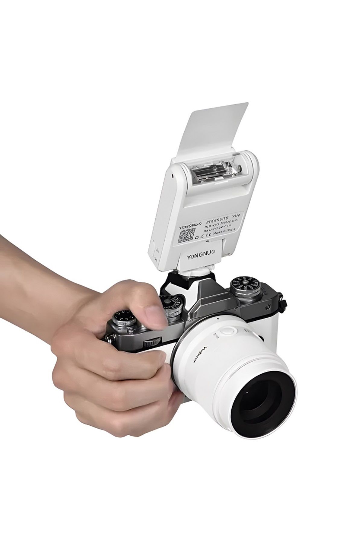 Yongnuo YN6 Micro Bataryalı Sony Uyumlu Tepe Flaşı (Beyaz)