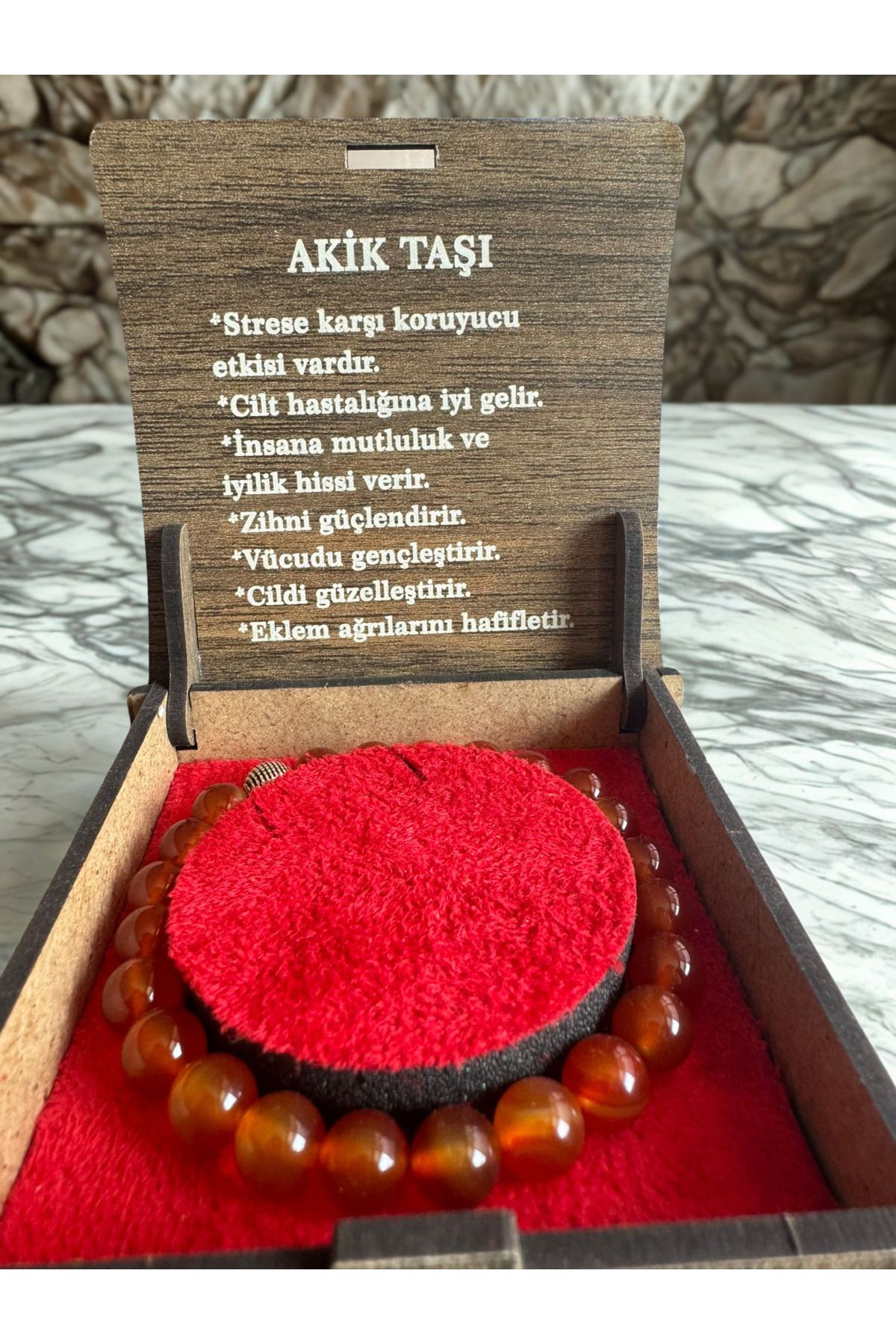 MUSSER DESİNG DOĞAL AKİK TAŞI BİLEKLİK